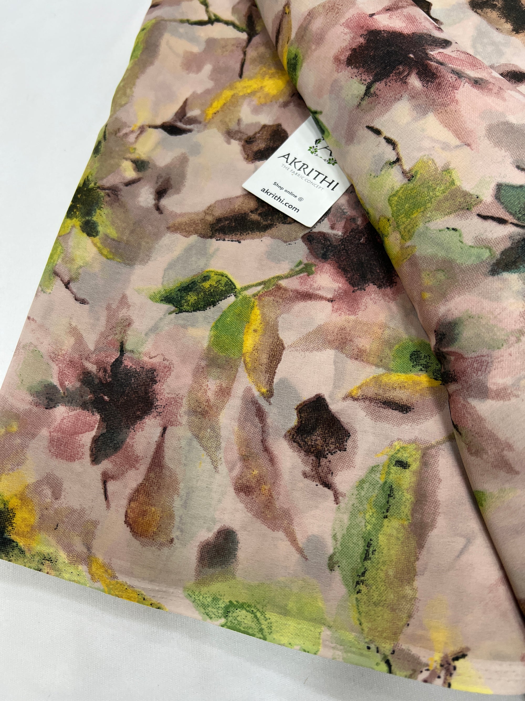 Floral printed georgette fabric
