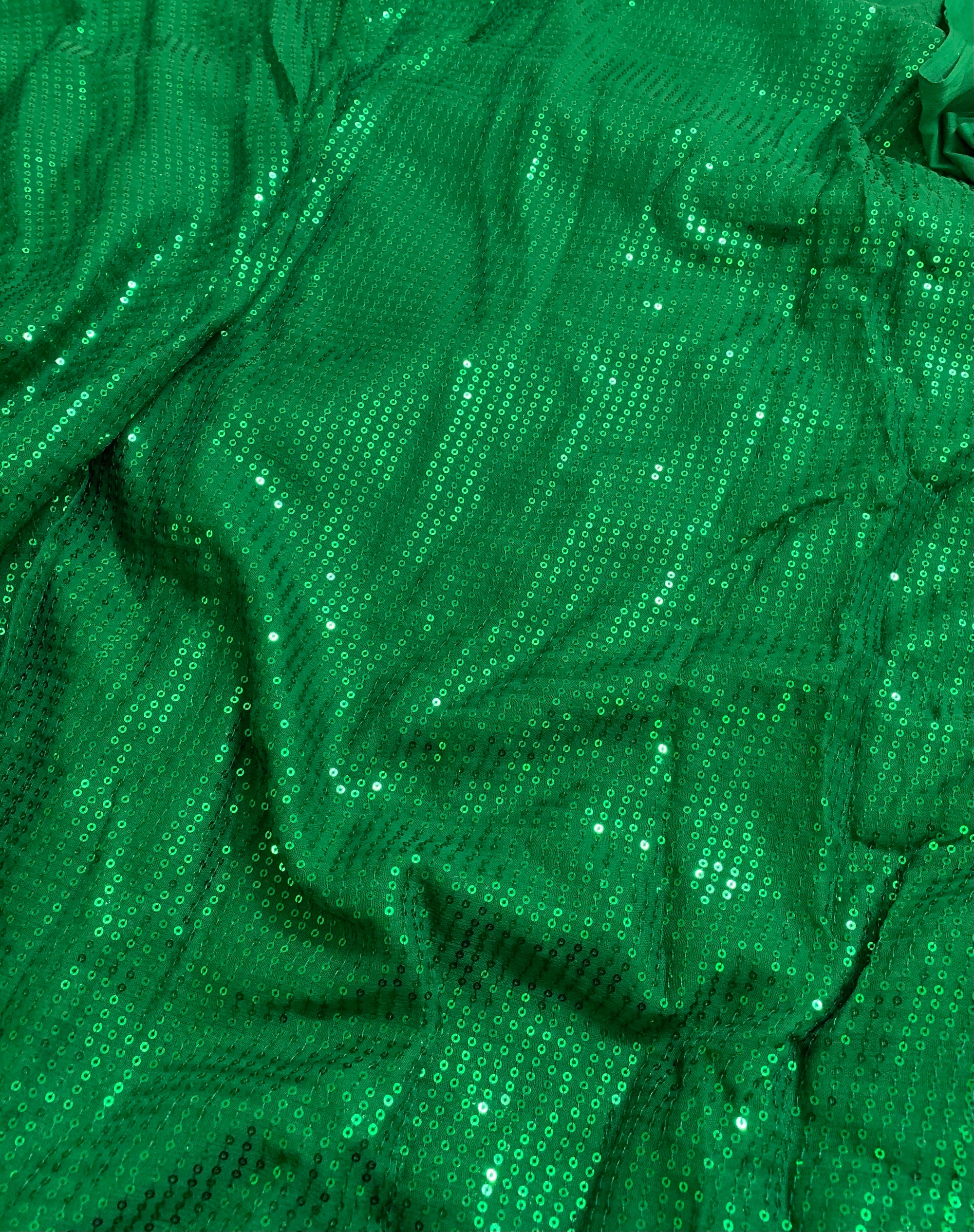 Sequins on georgette fabric