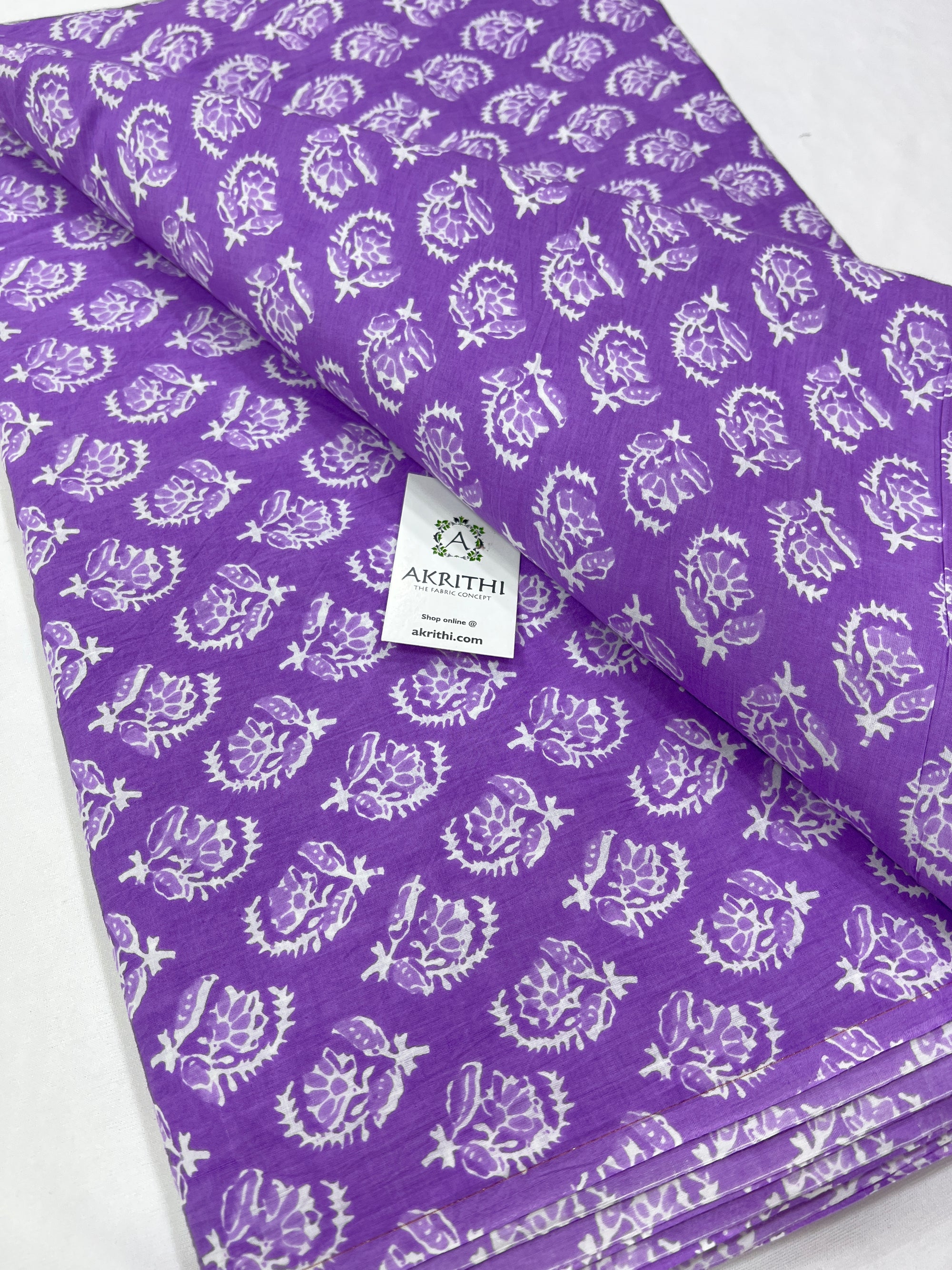Printed pure cotton fabric