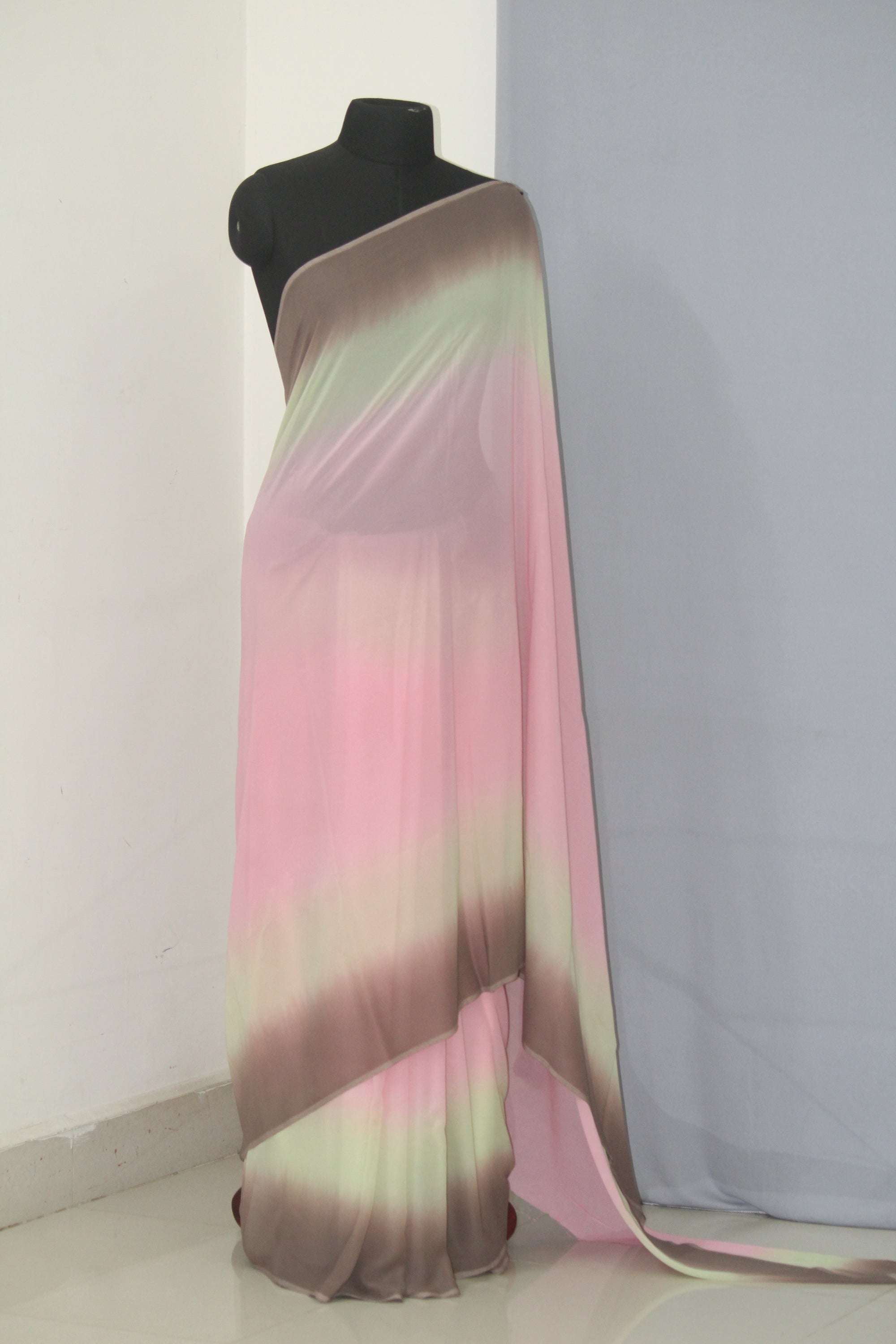 Shaded georgette saree