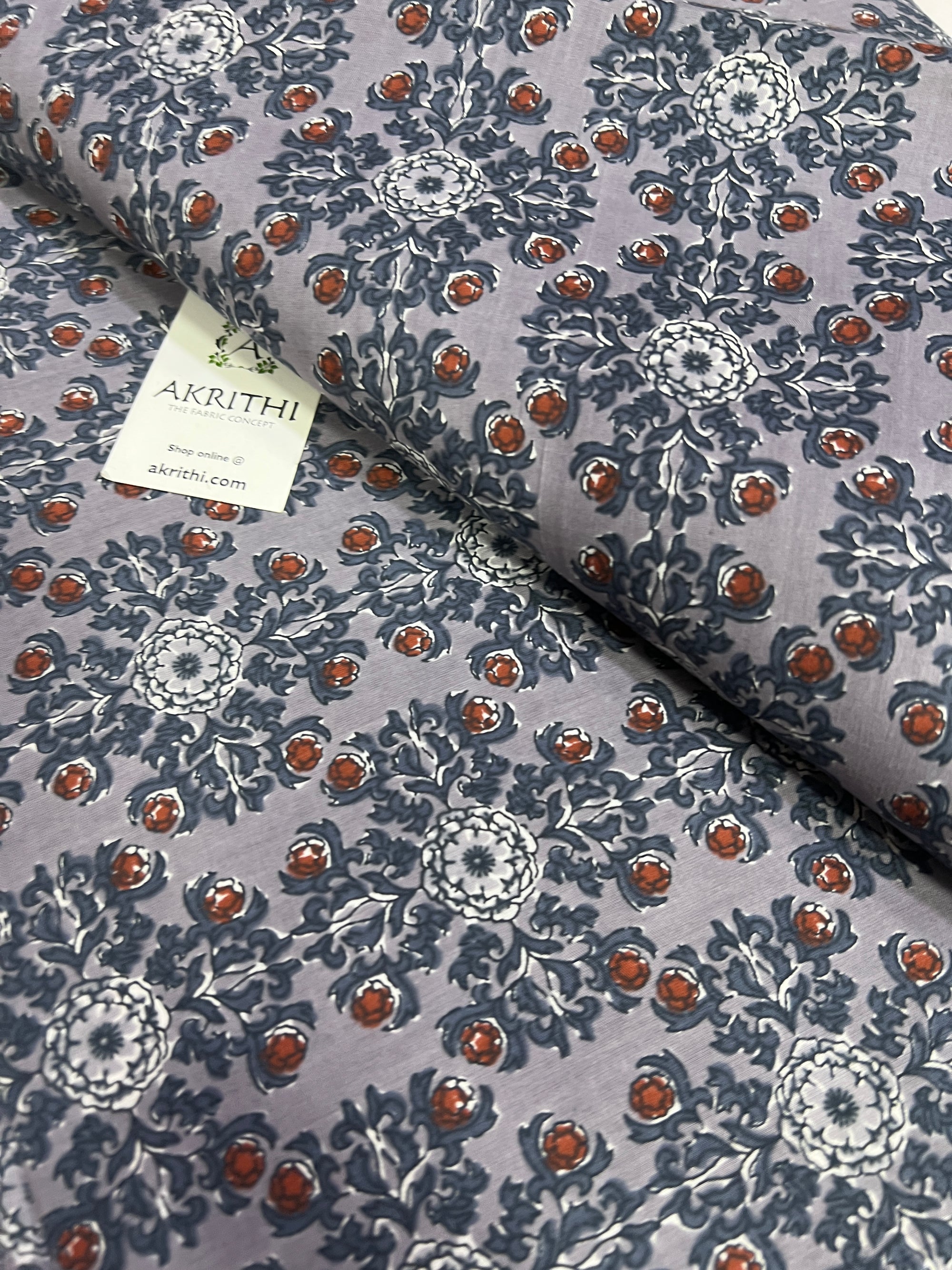 Printed pure cotton fabric