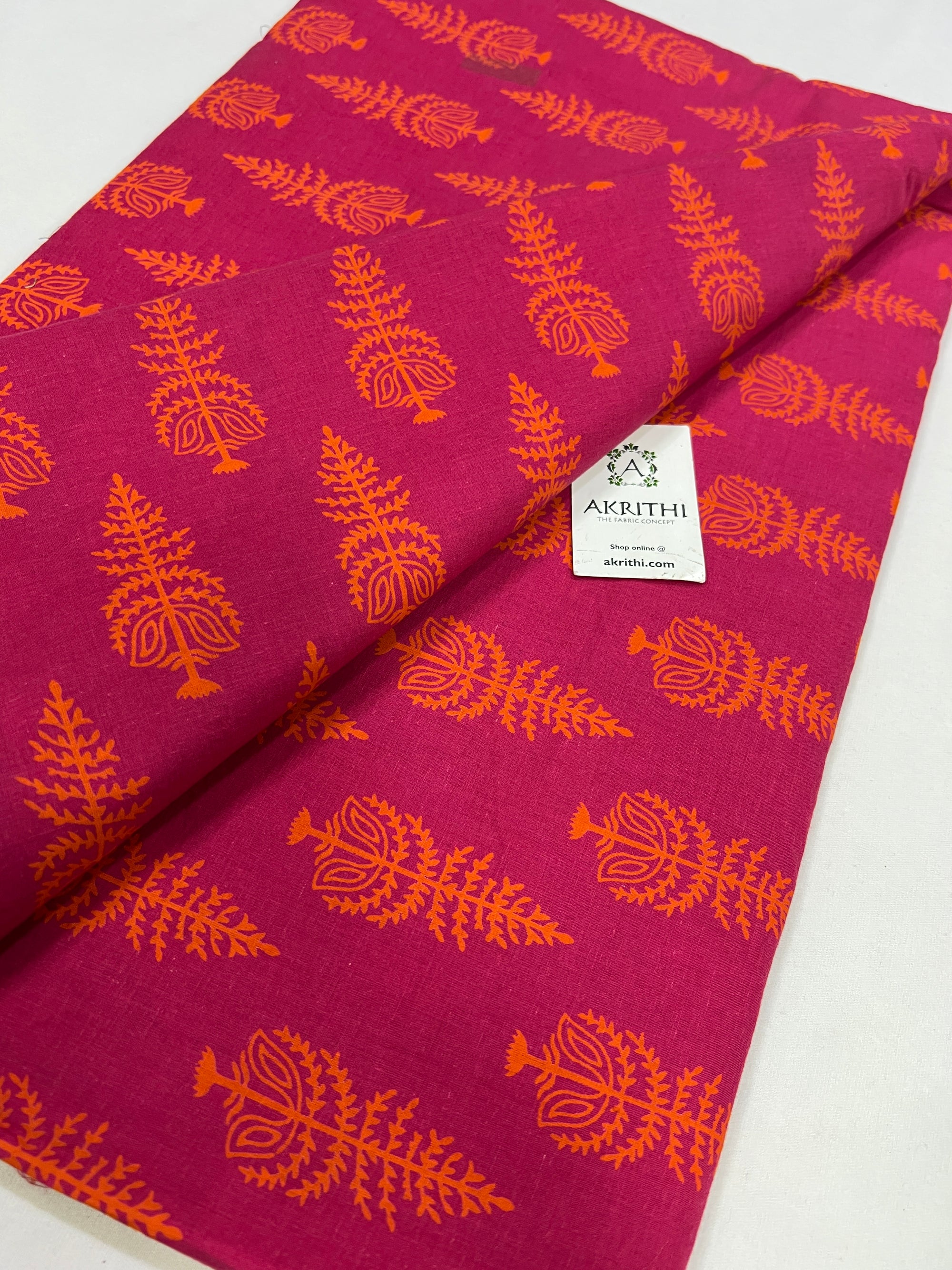 Printed pure cotton fabric