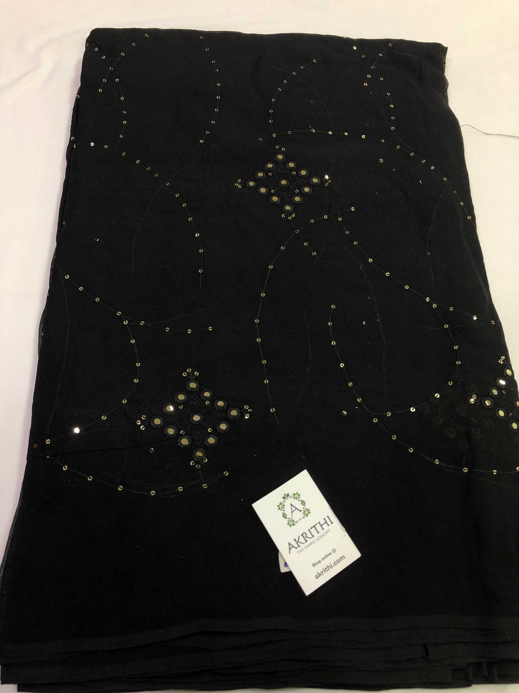 Embroidery on Organza fabric