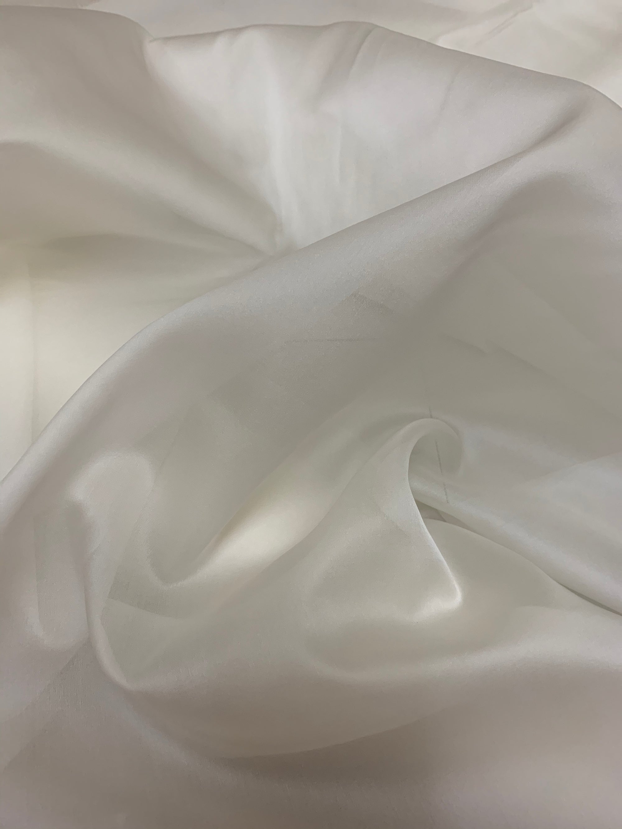 DYEABLE PURE SILK SATIN ORGANZA FABRIC 50 GRAMS