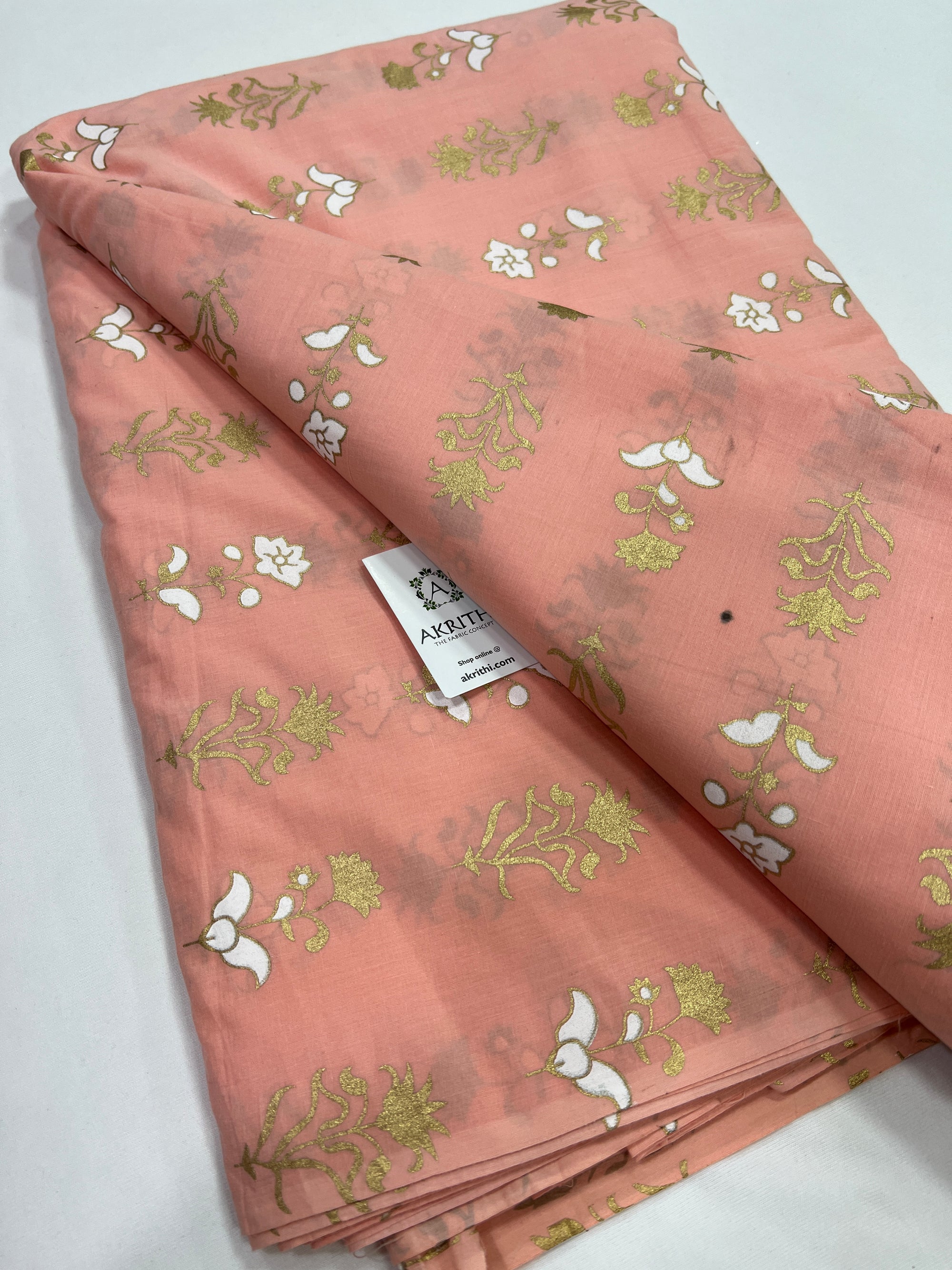 Printed pure cotton fabric