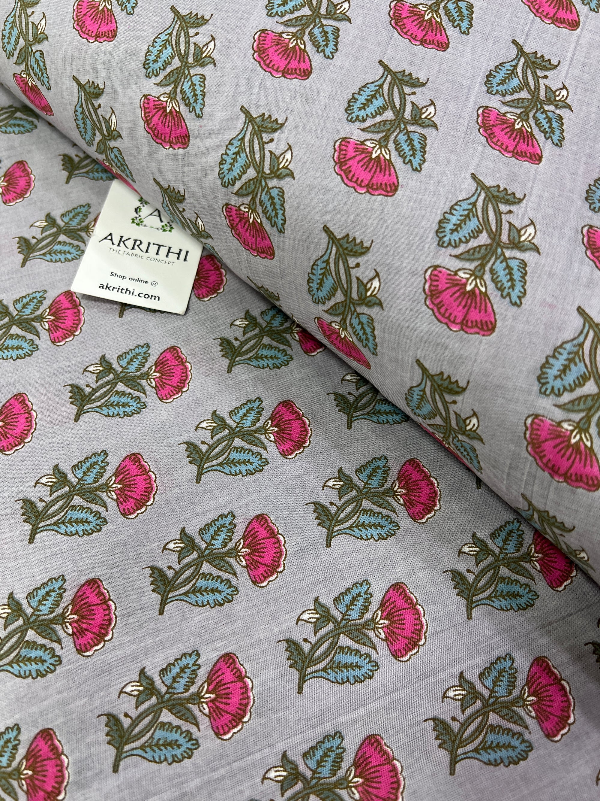 Printed pure cotton fabric