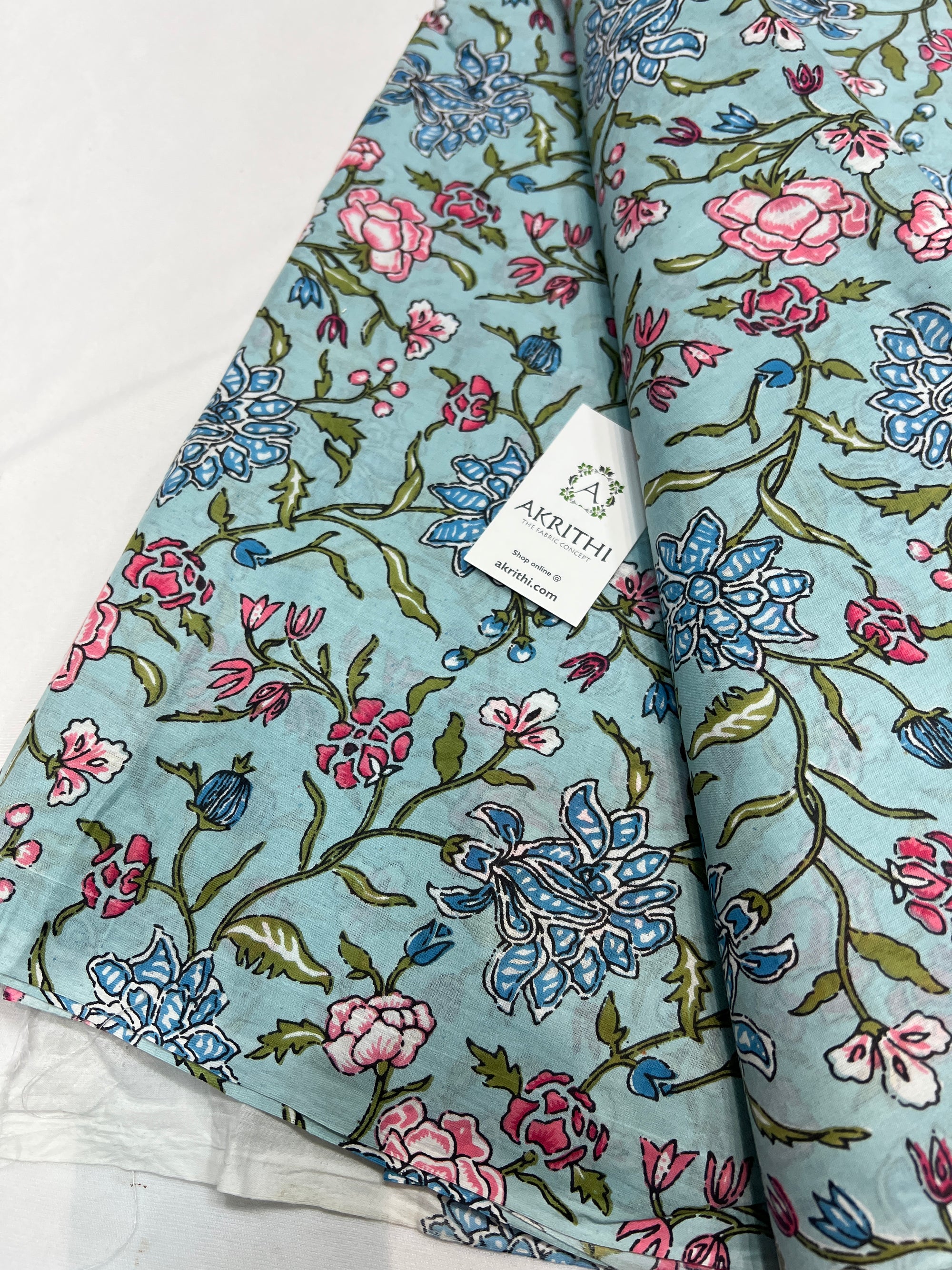 Printed pure cotton fabric