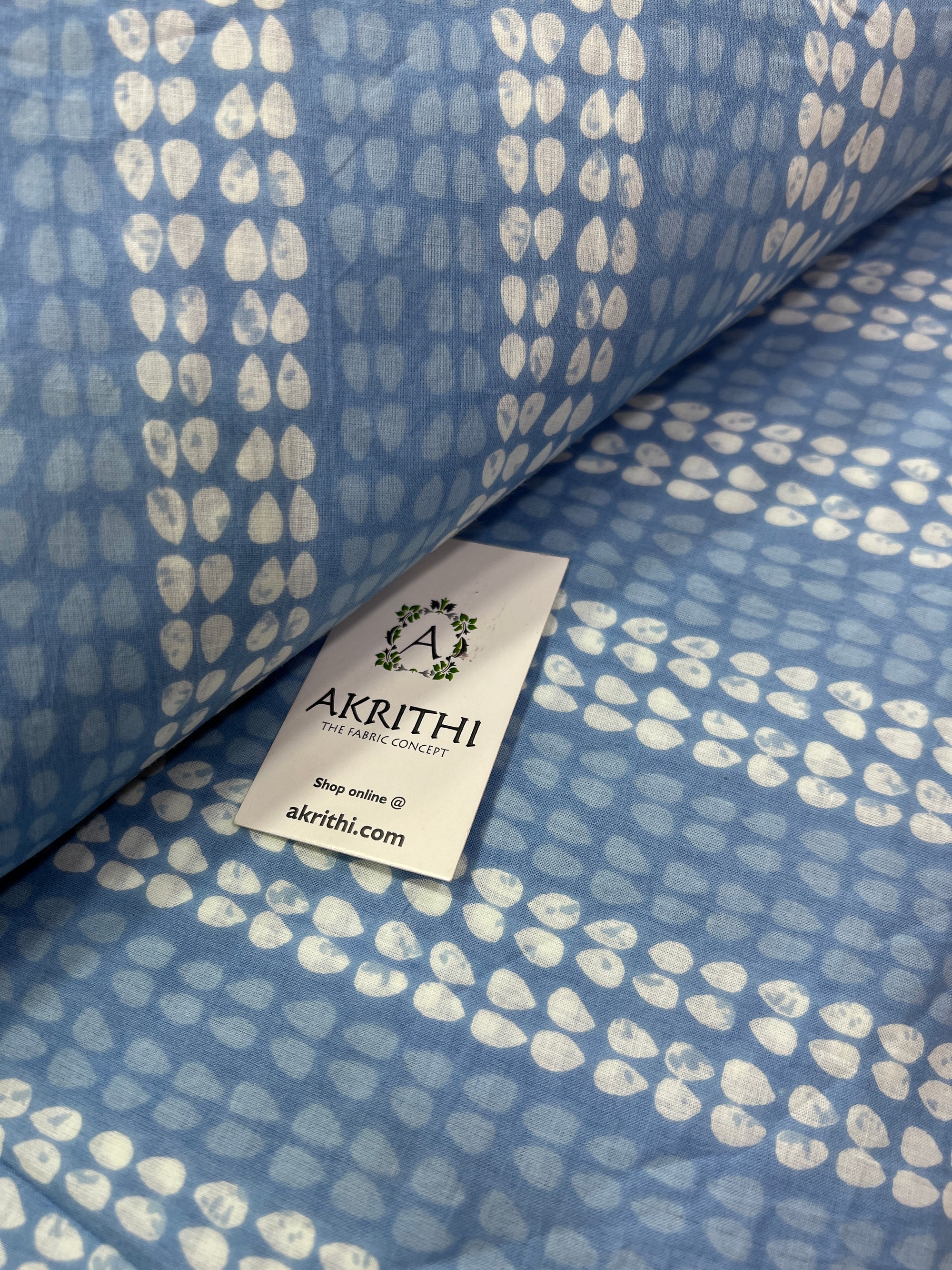 Printed pure cotton fabric