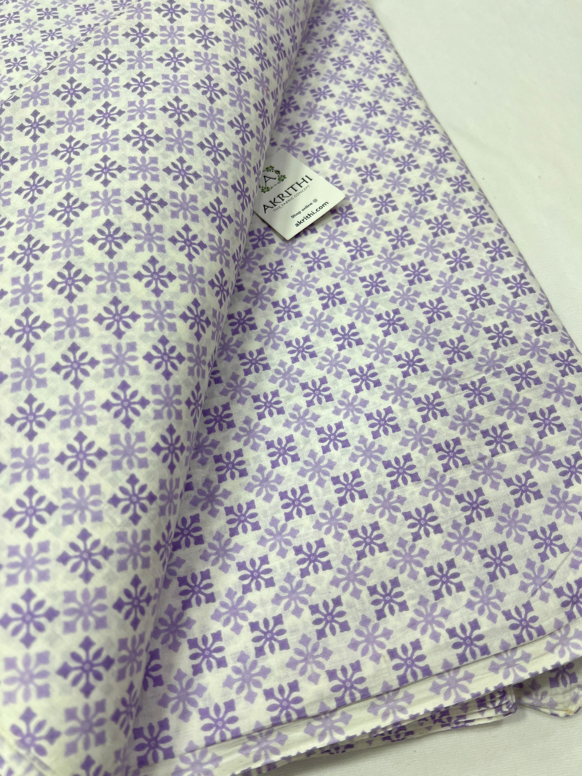 Printed pure cotton fabric