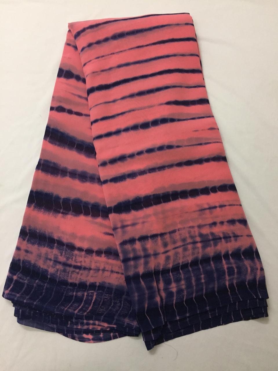 Shibori Georgette fabric