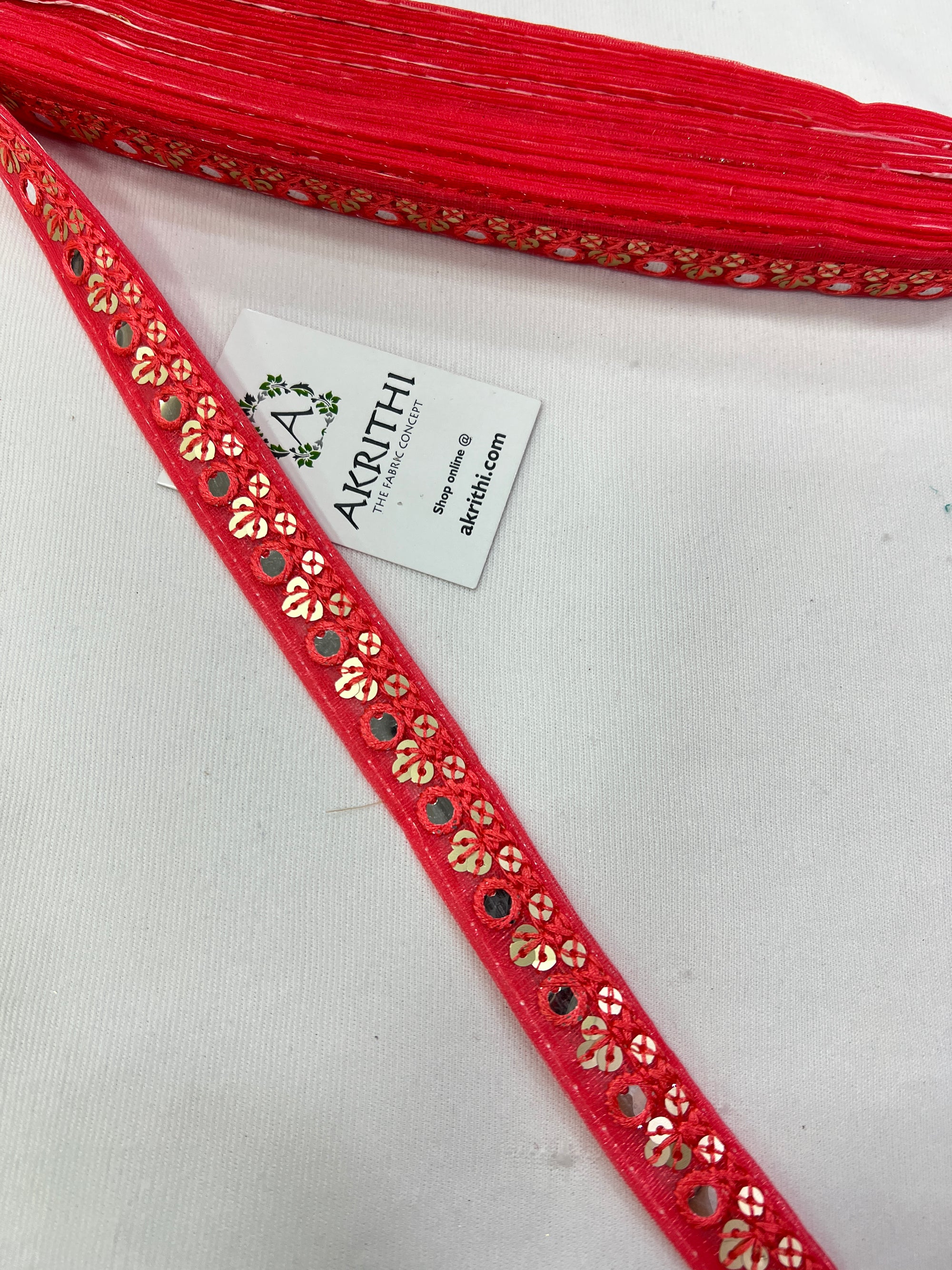 Embroidered lace 9 metres roll