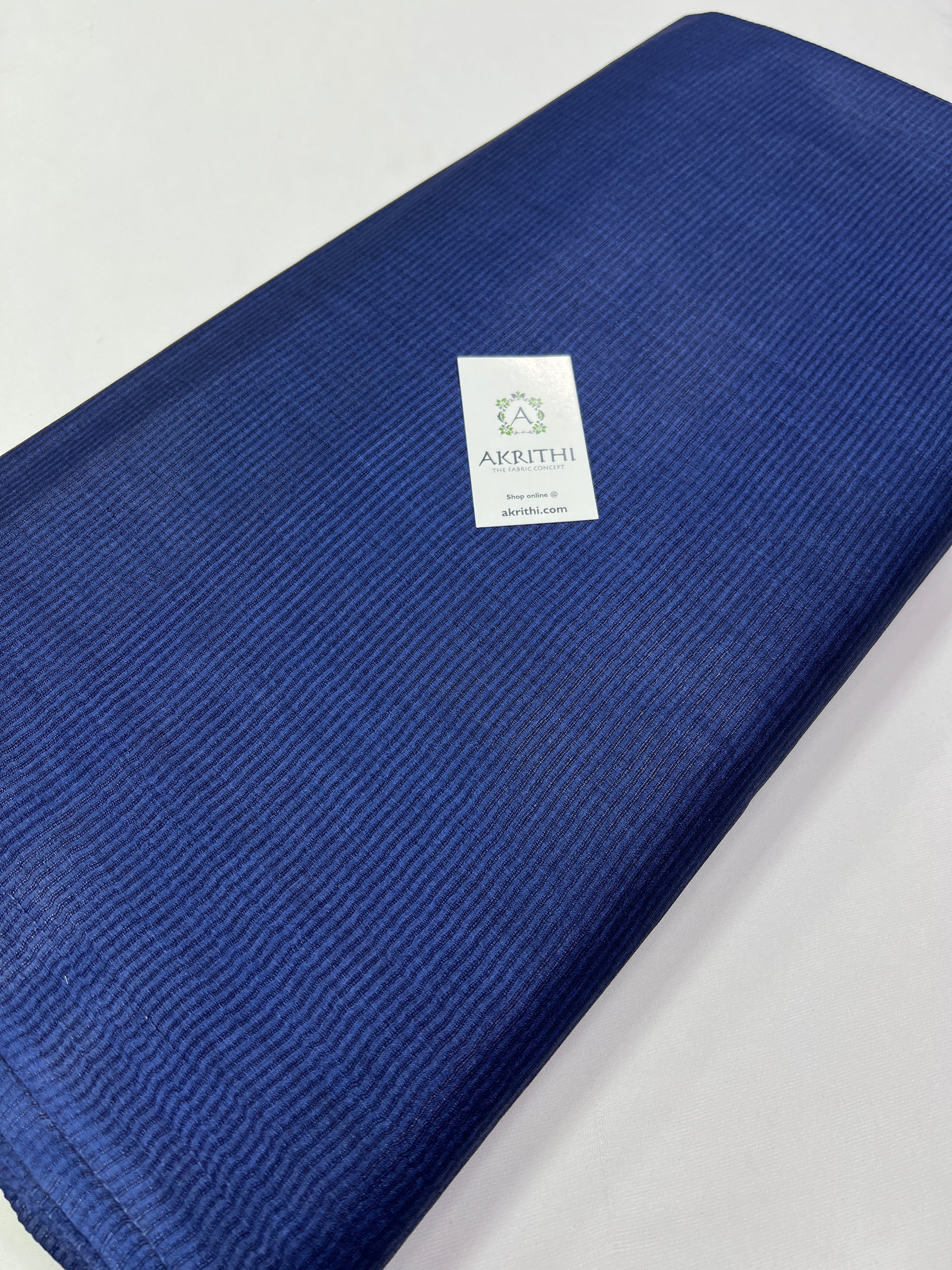Striped Pure Tussar silk fabric