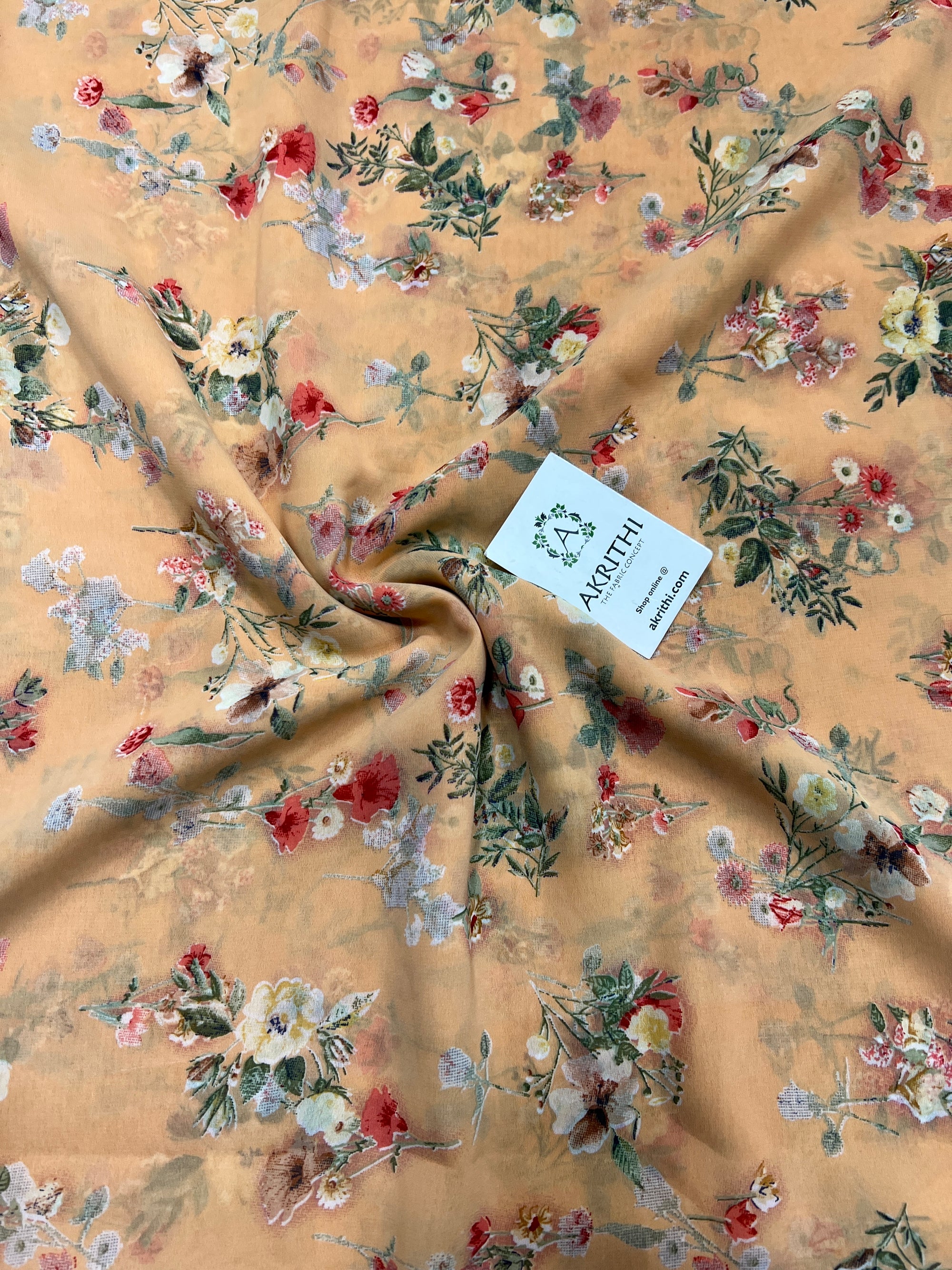 Floral printed georgette fabric
