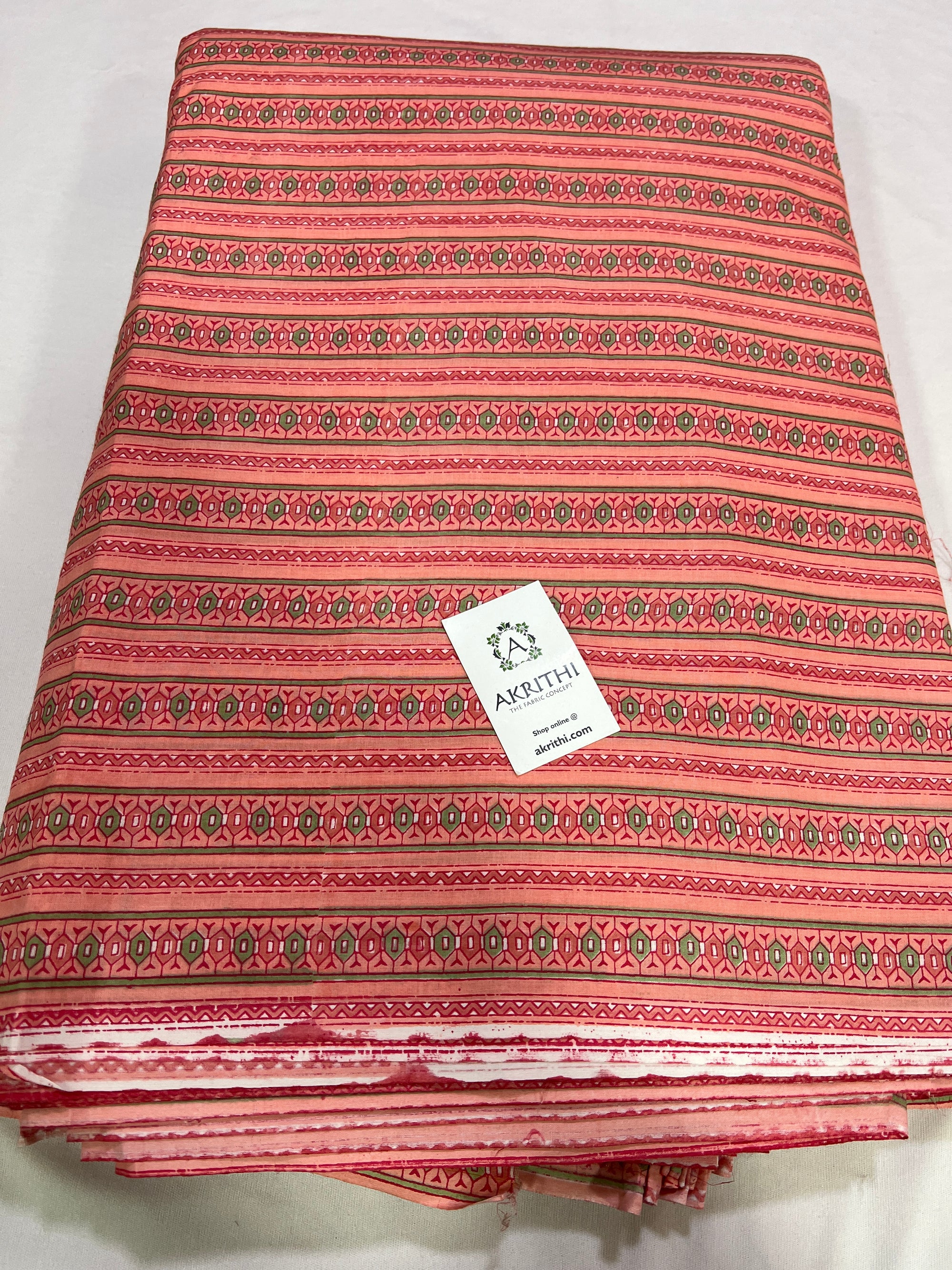 Printed pure cotton fabric