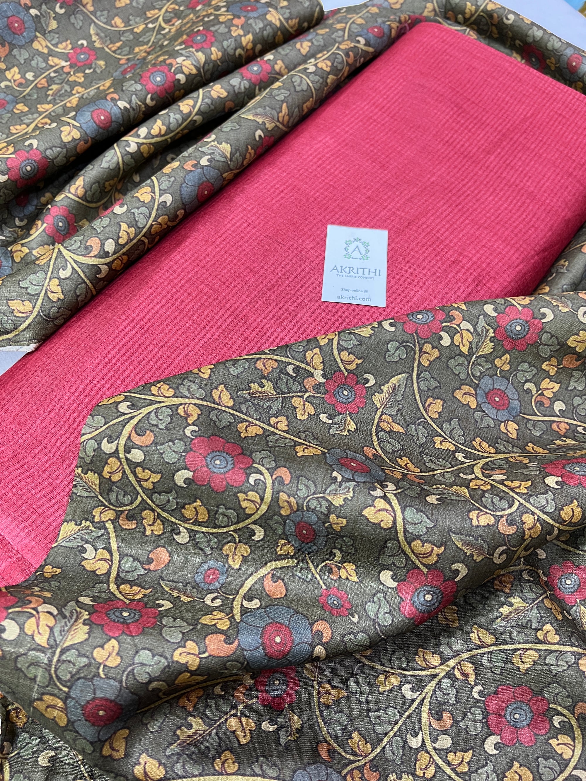 Pure Tusaar silk salwar suit
