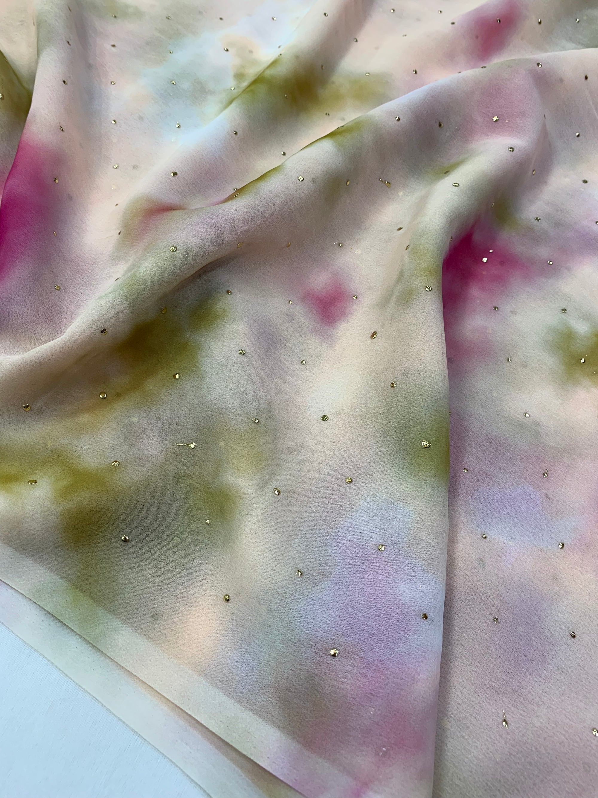 Shibori Printed georgette fabric