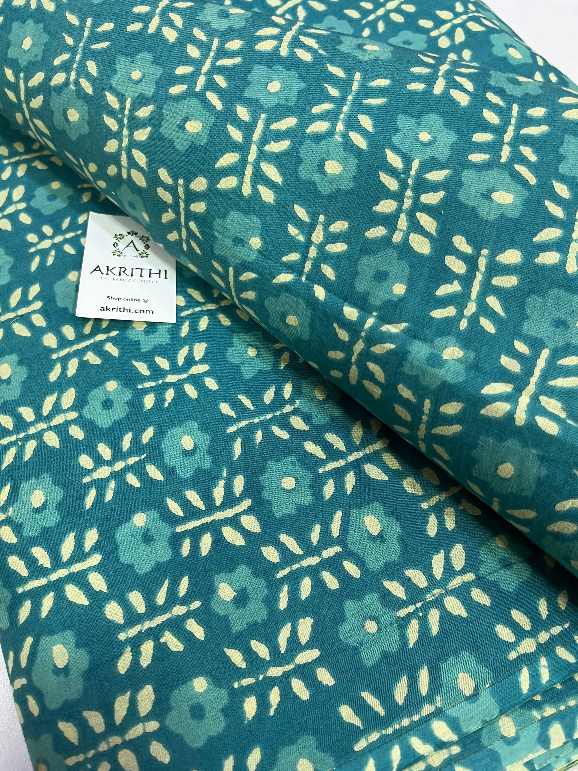Printed pure cotton fabric