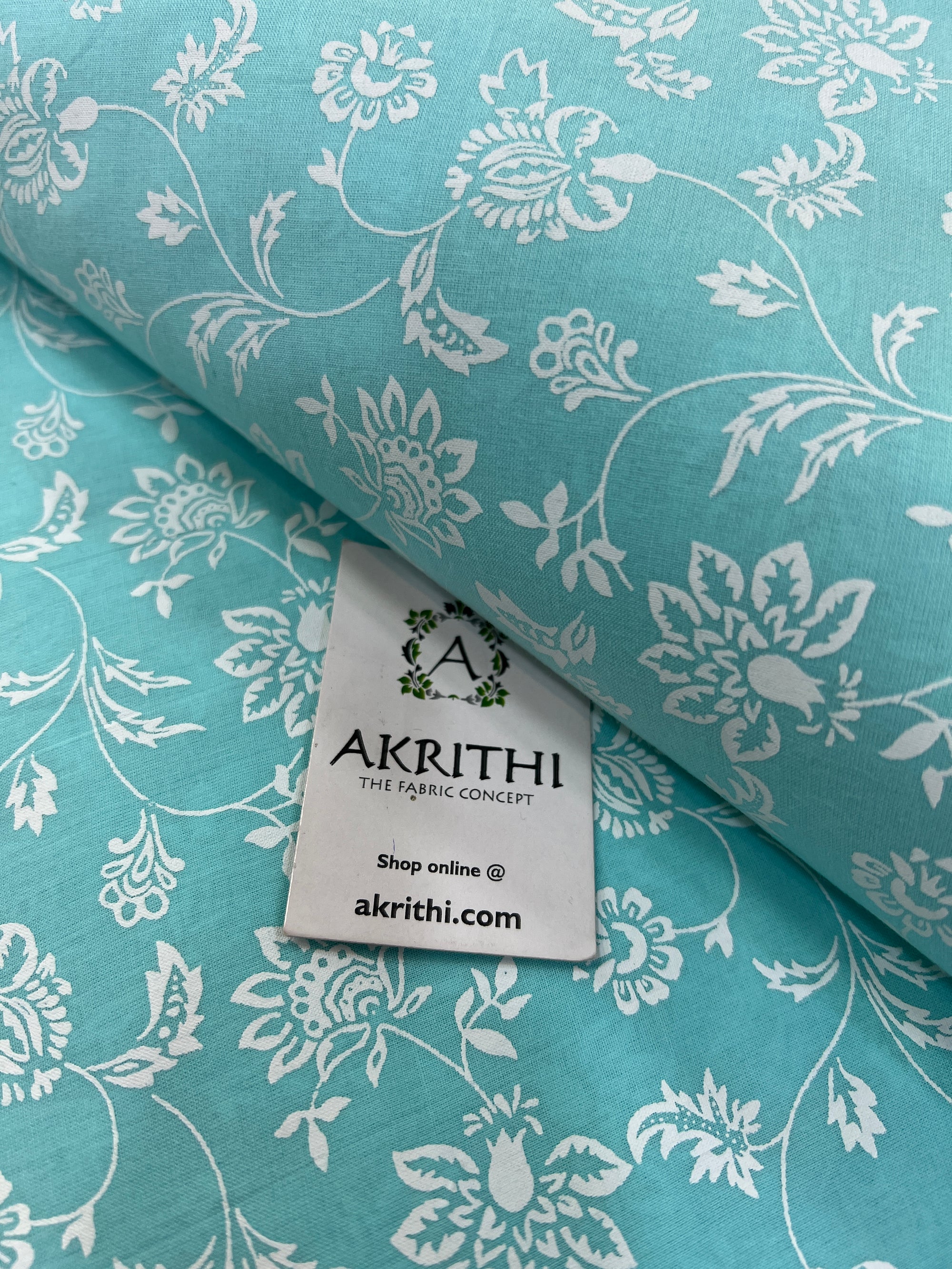 Printed pure cotton fabric