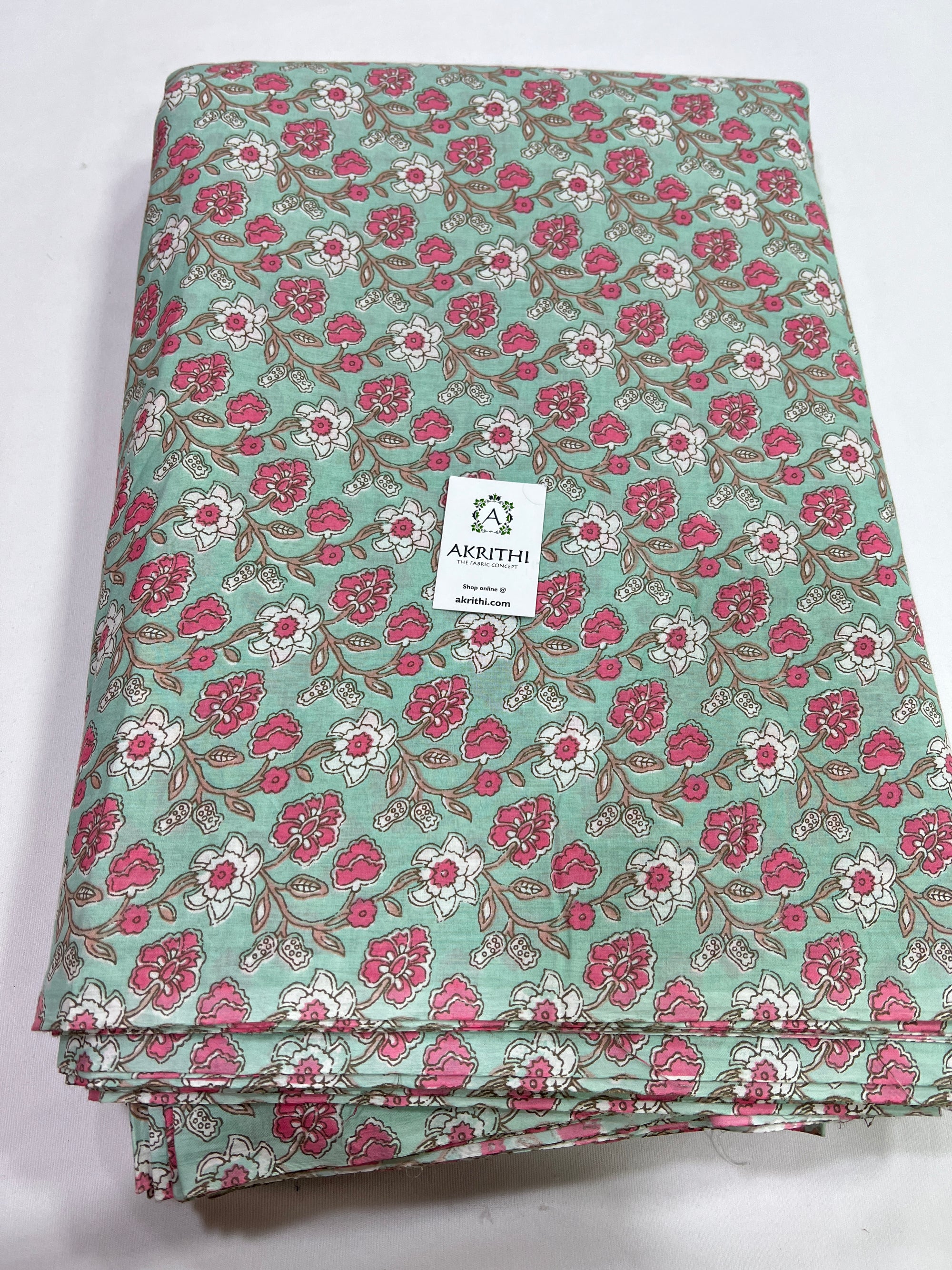 Printed pure cotton fabric