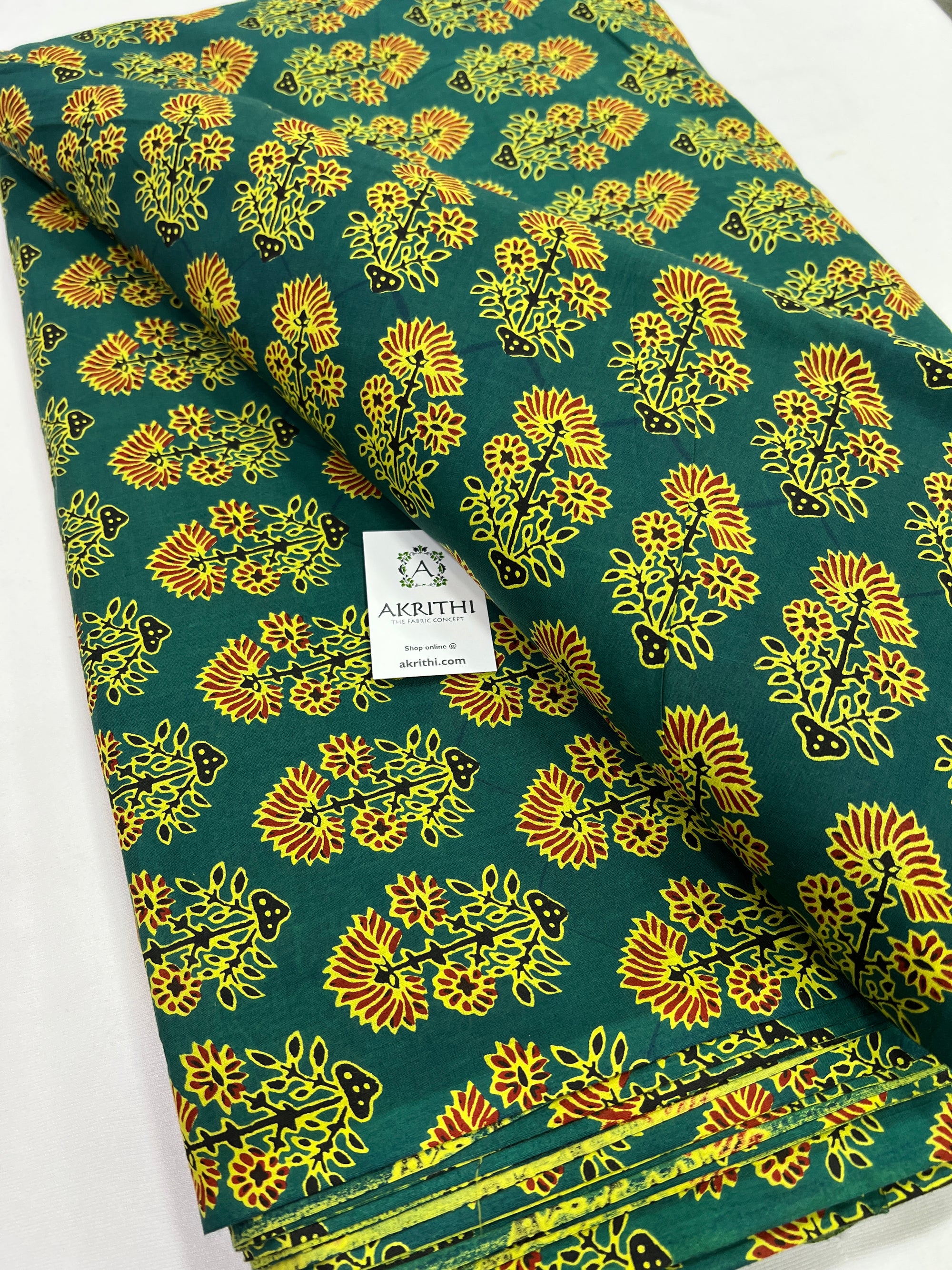 Printed pure cotton