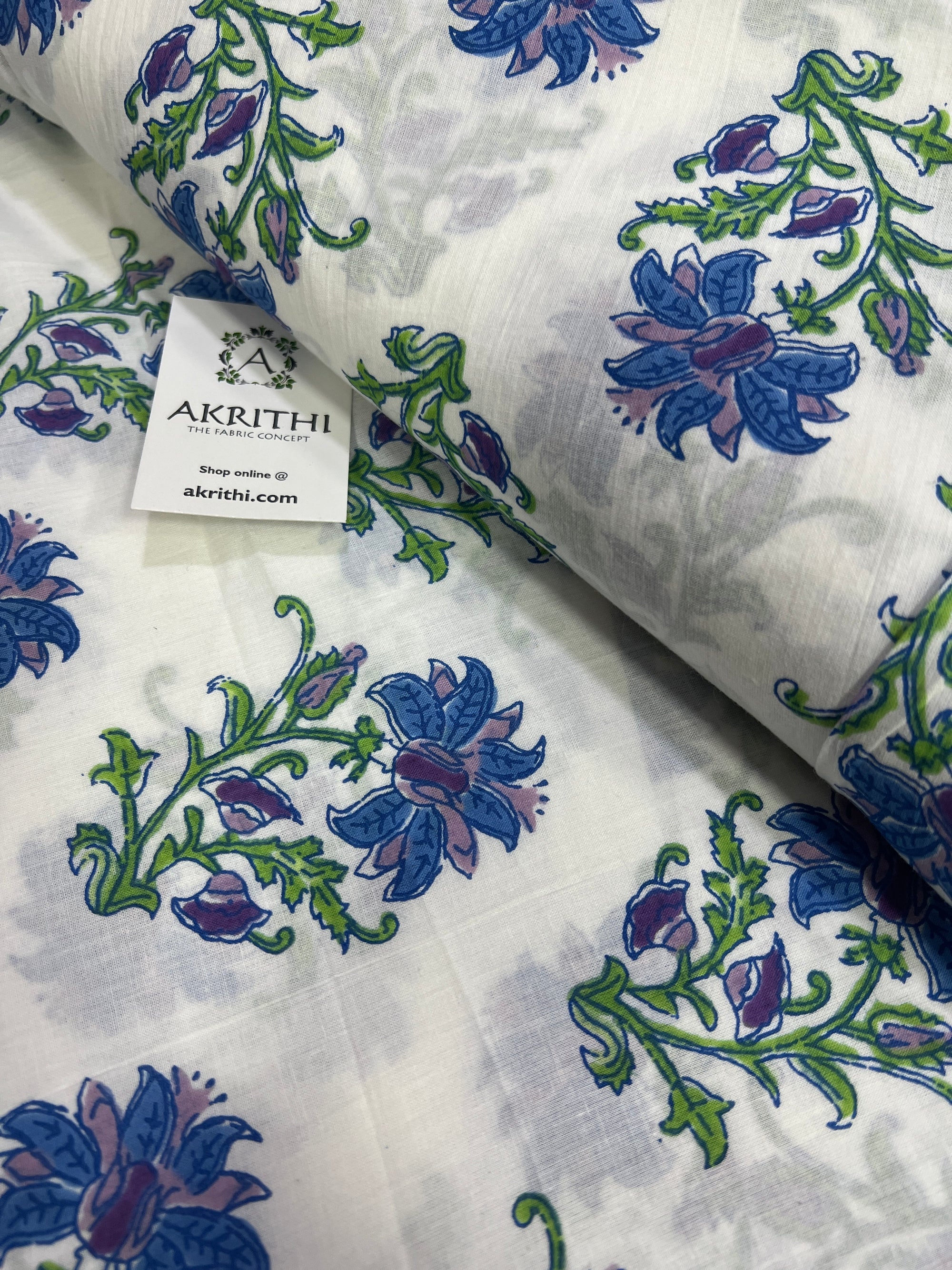 Printed pure cotton fabric