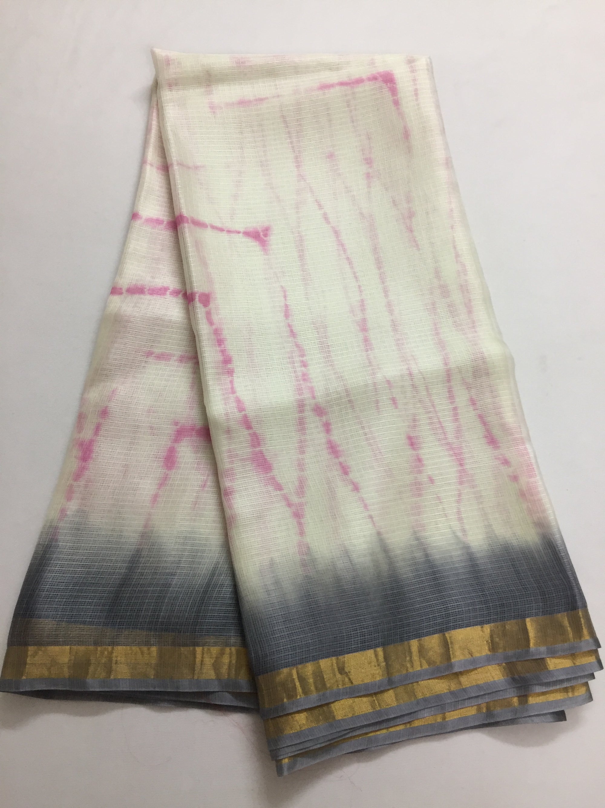 Tie and dye pure kota silk saree