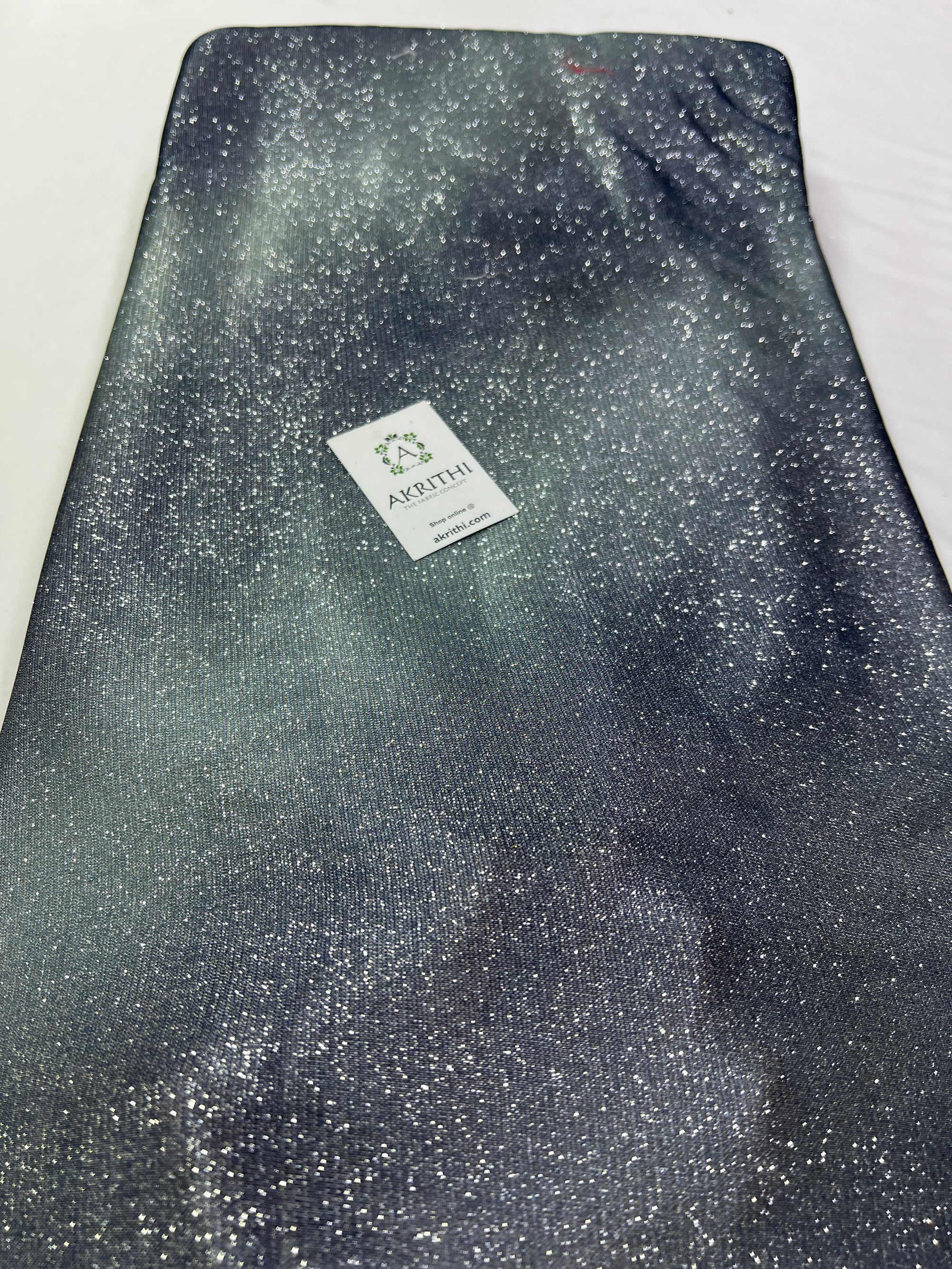 Cross Shaded imported Lycra fabric with glitter