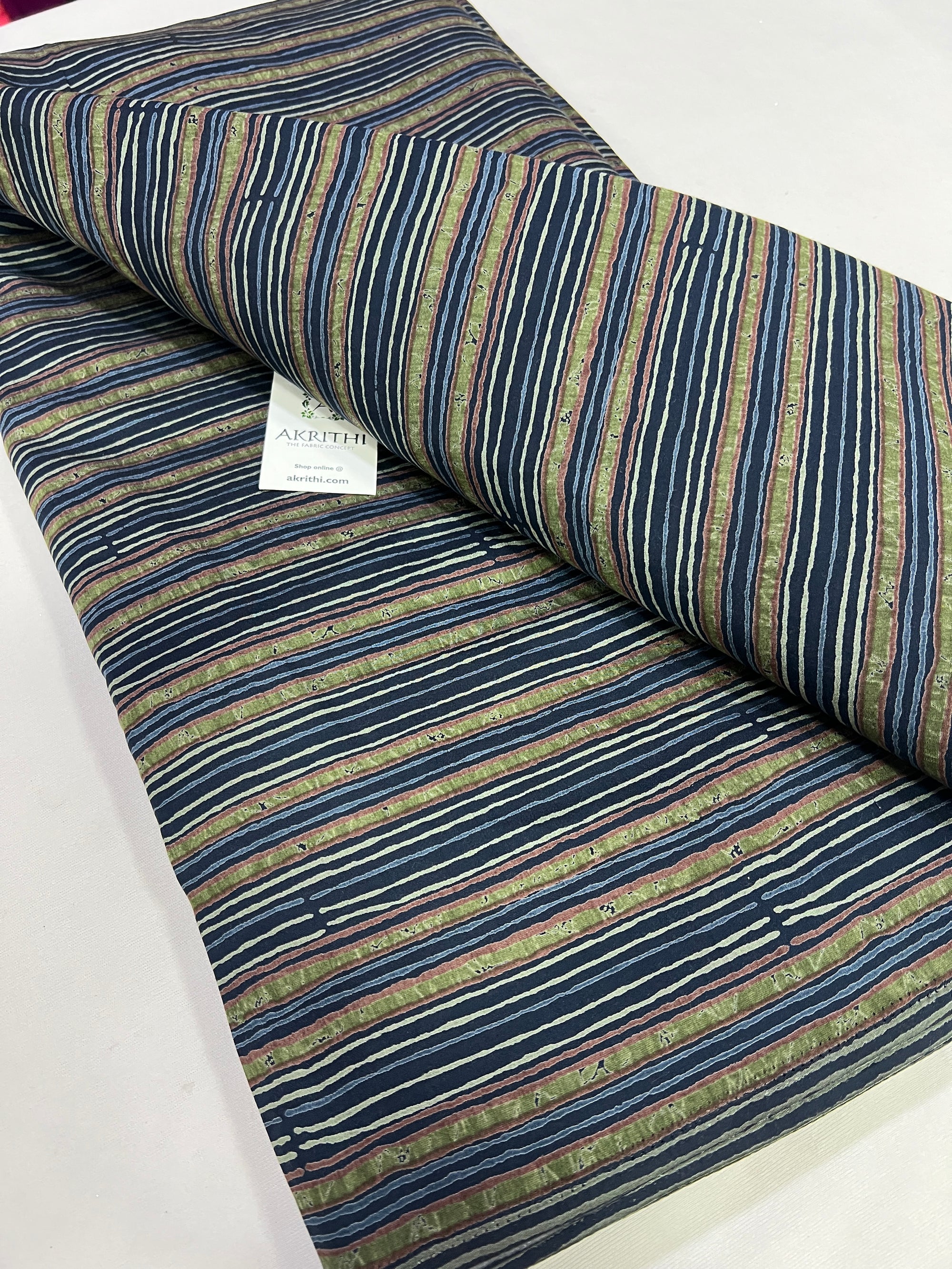 Digital printed silk fabric
