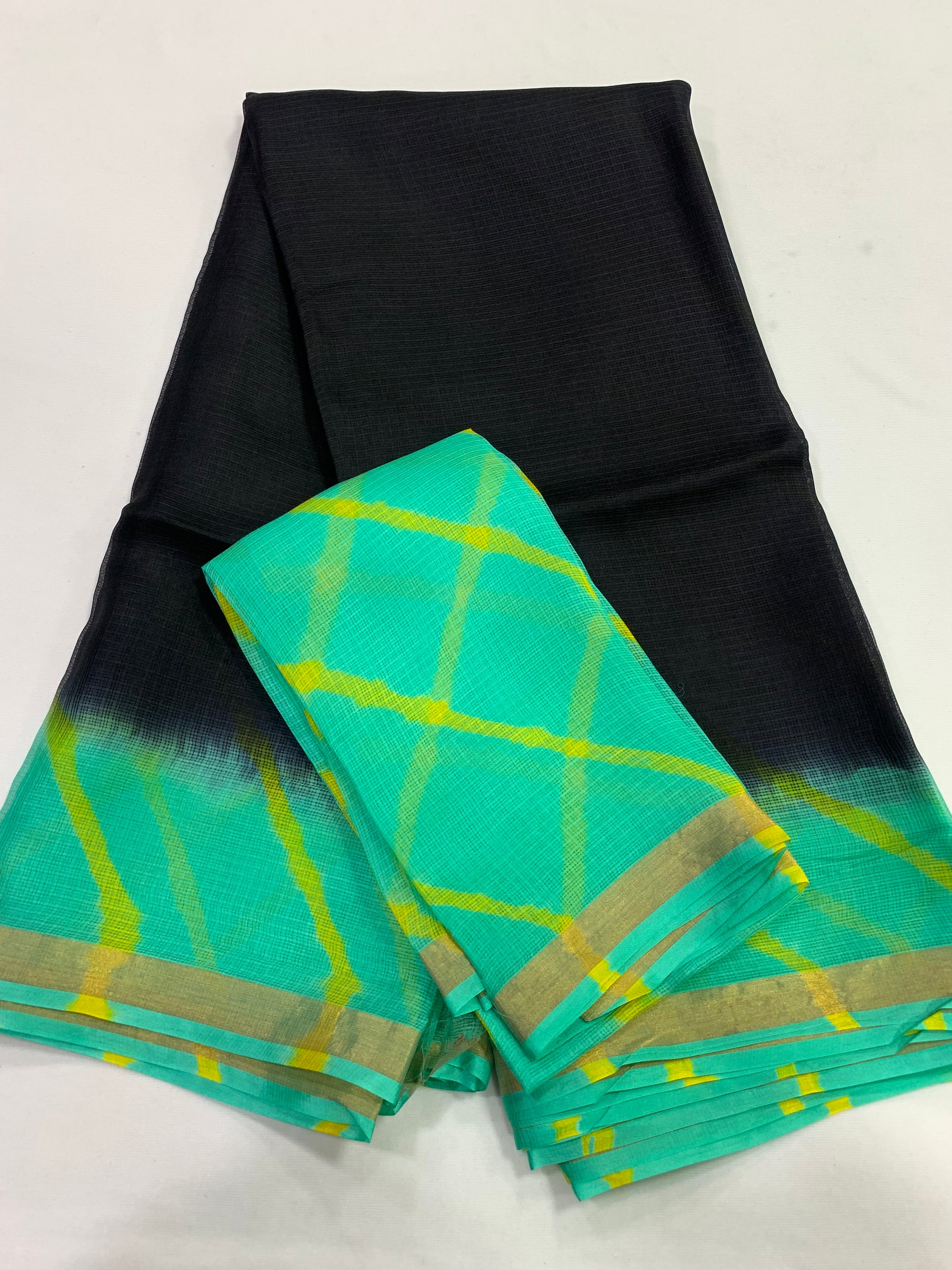Tie and dye pure kota silk saree