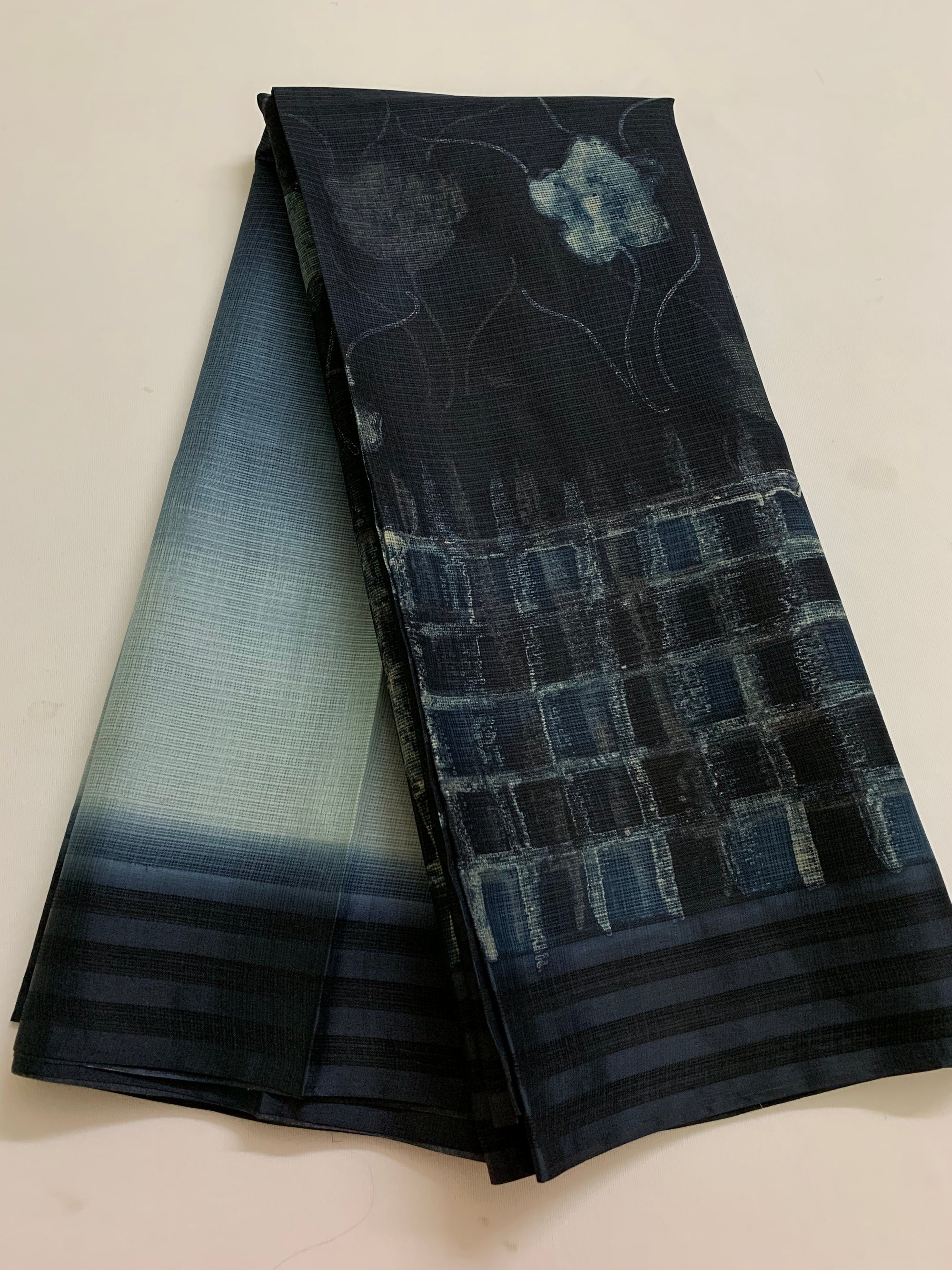 Pure kota silk hand brushed saree