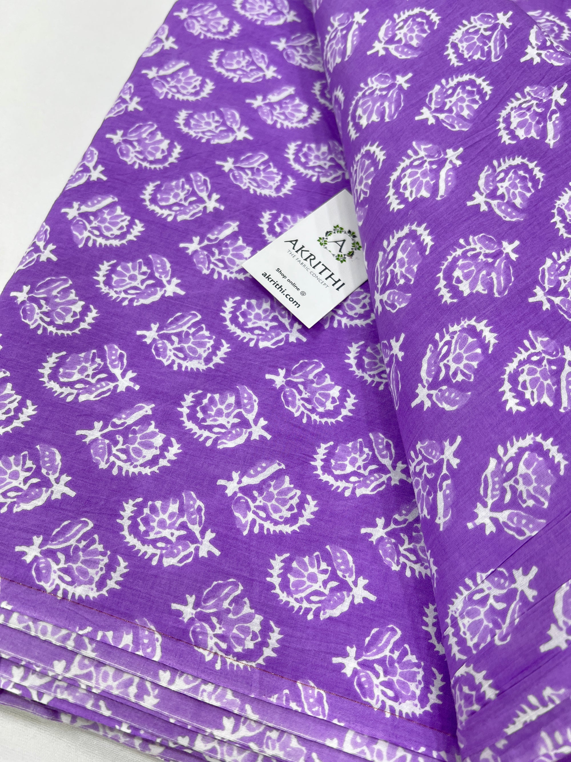 Printed pure cotton fabric