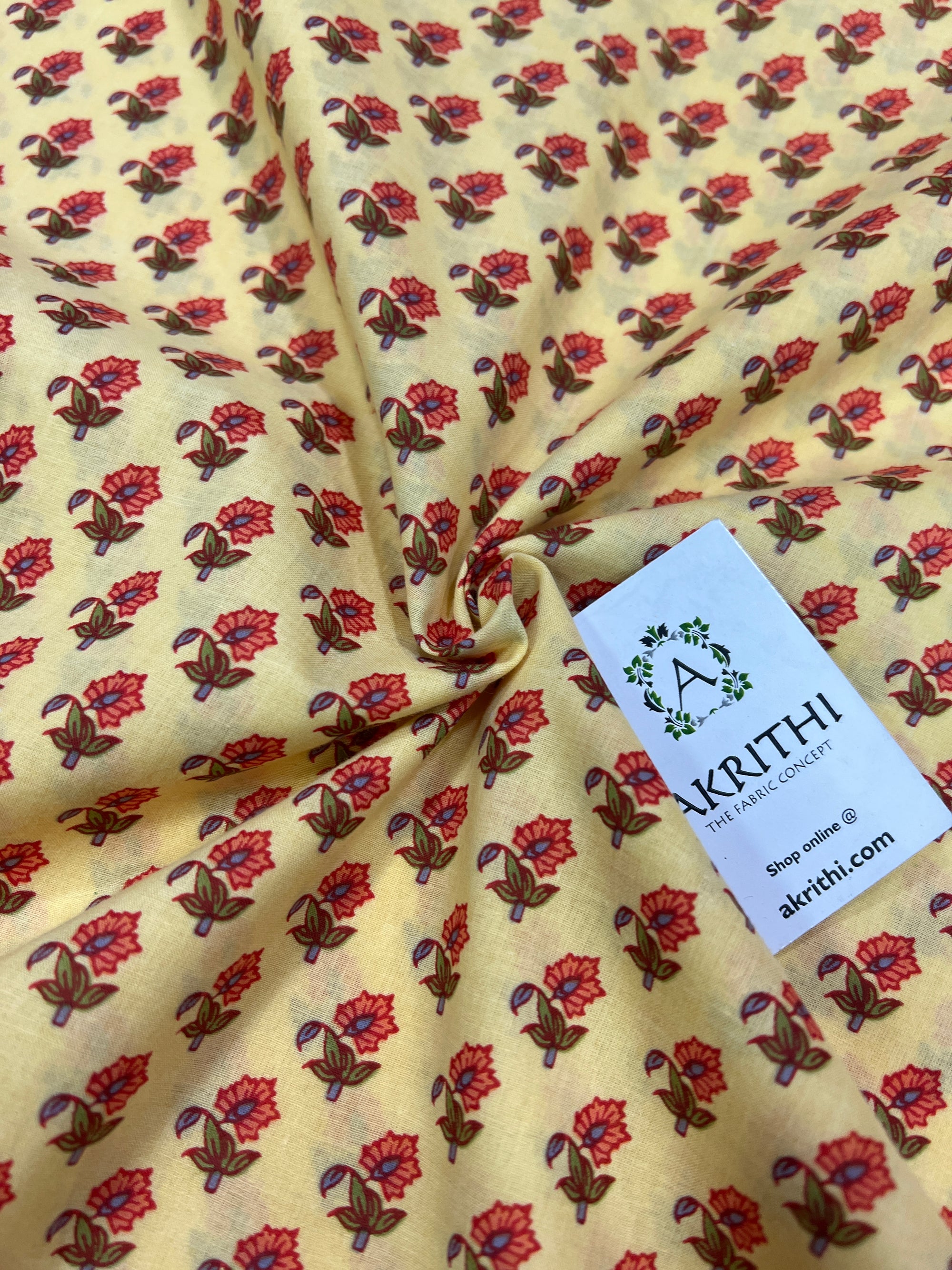 Printed cotton fabric