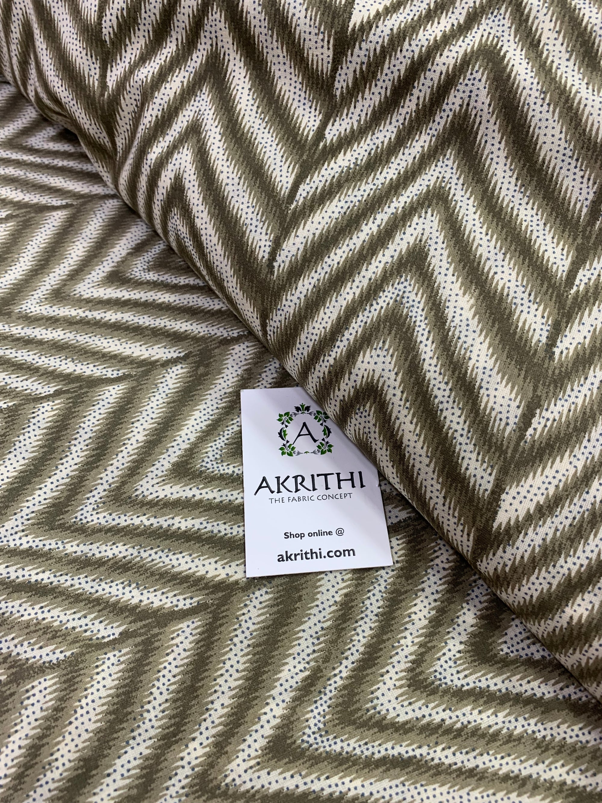 Printed pure cotton fabric