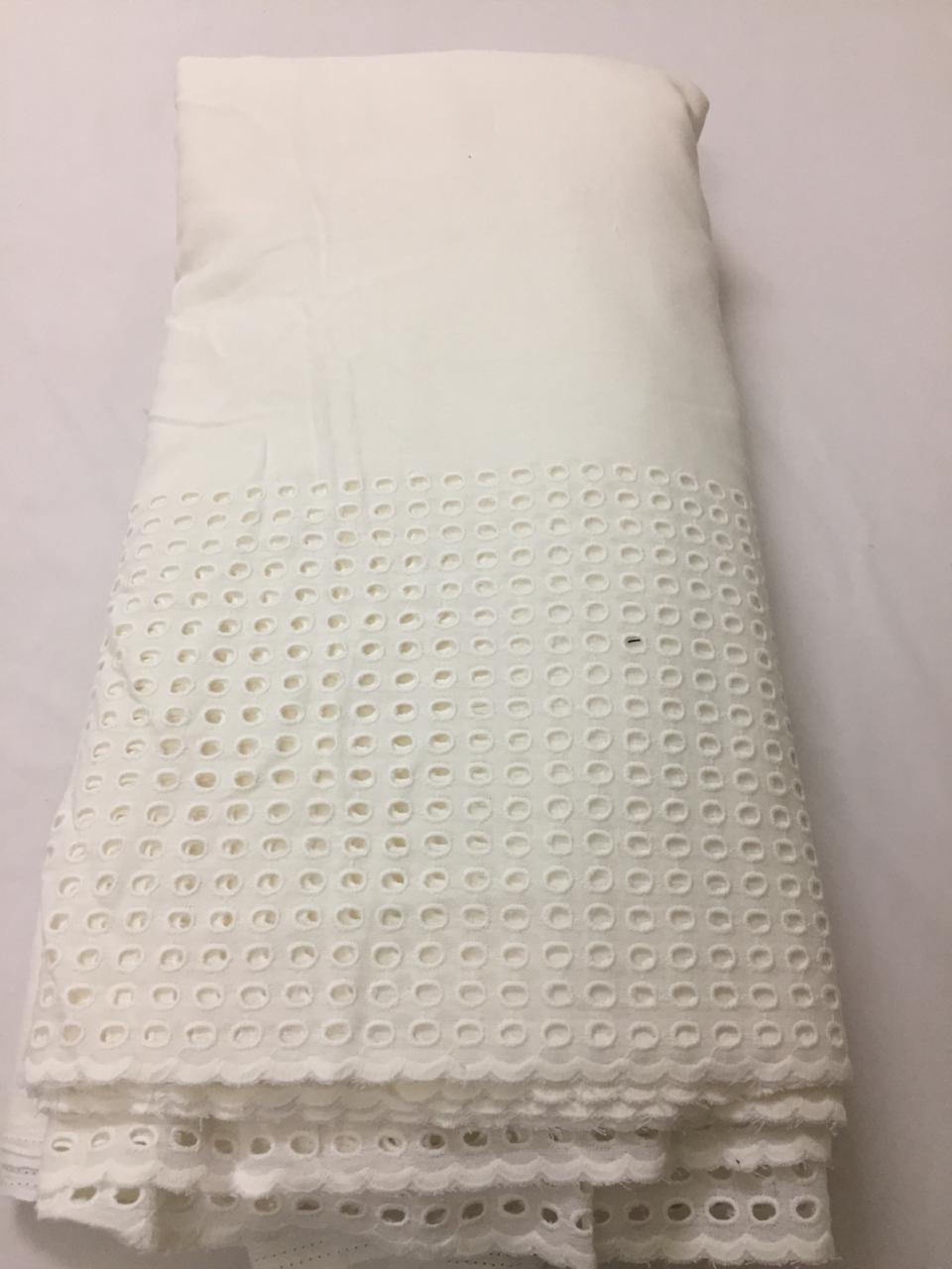 Chikankari hakoba cotton fabric