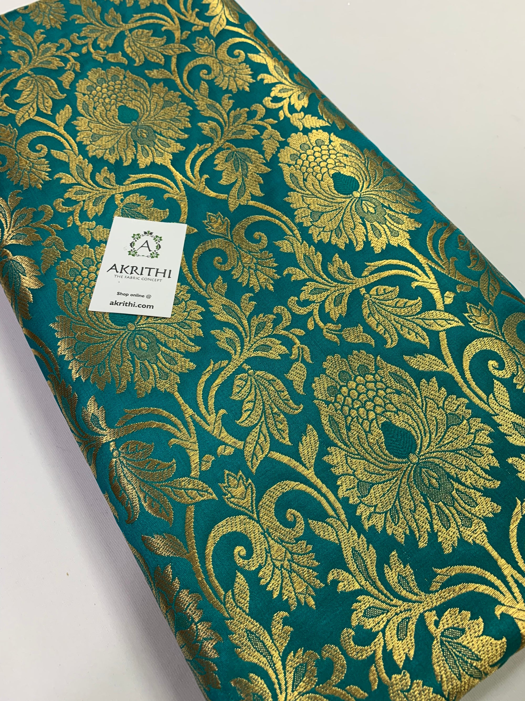 Handloom Banarasi brocade fabric