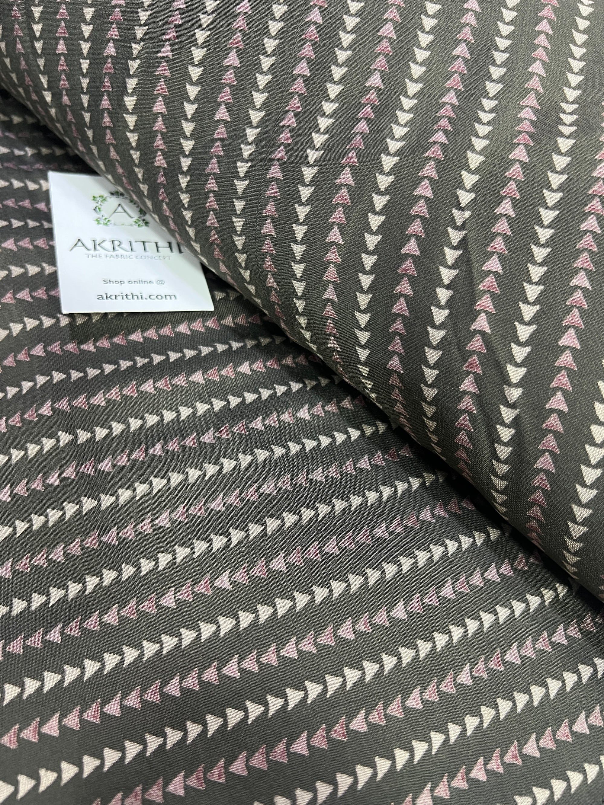 Digital printed silk fabric