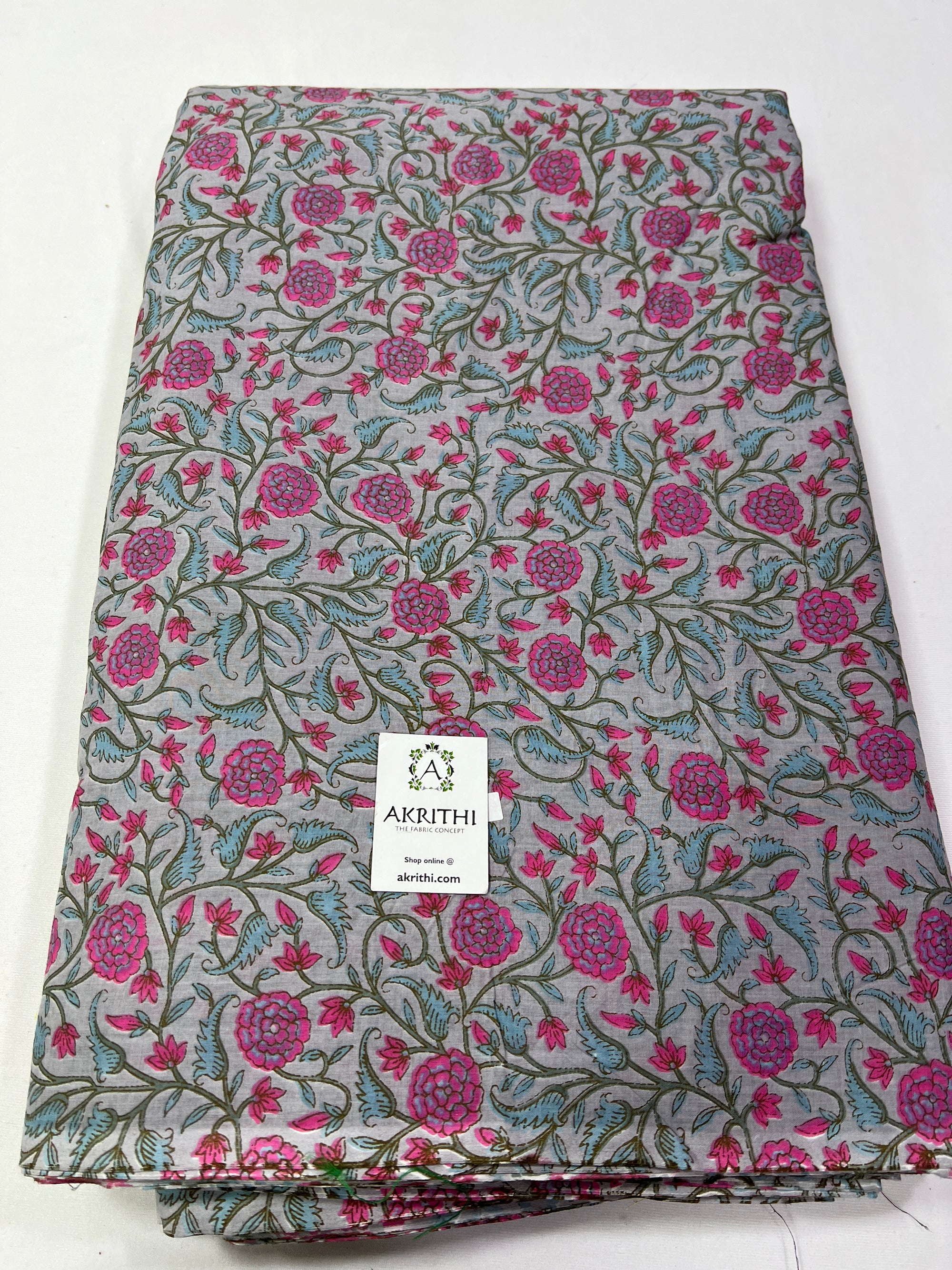 Printed pure cotton fabric