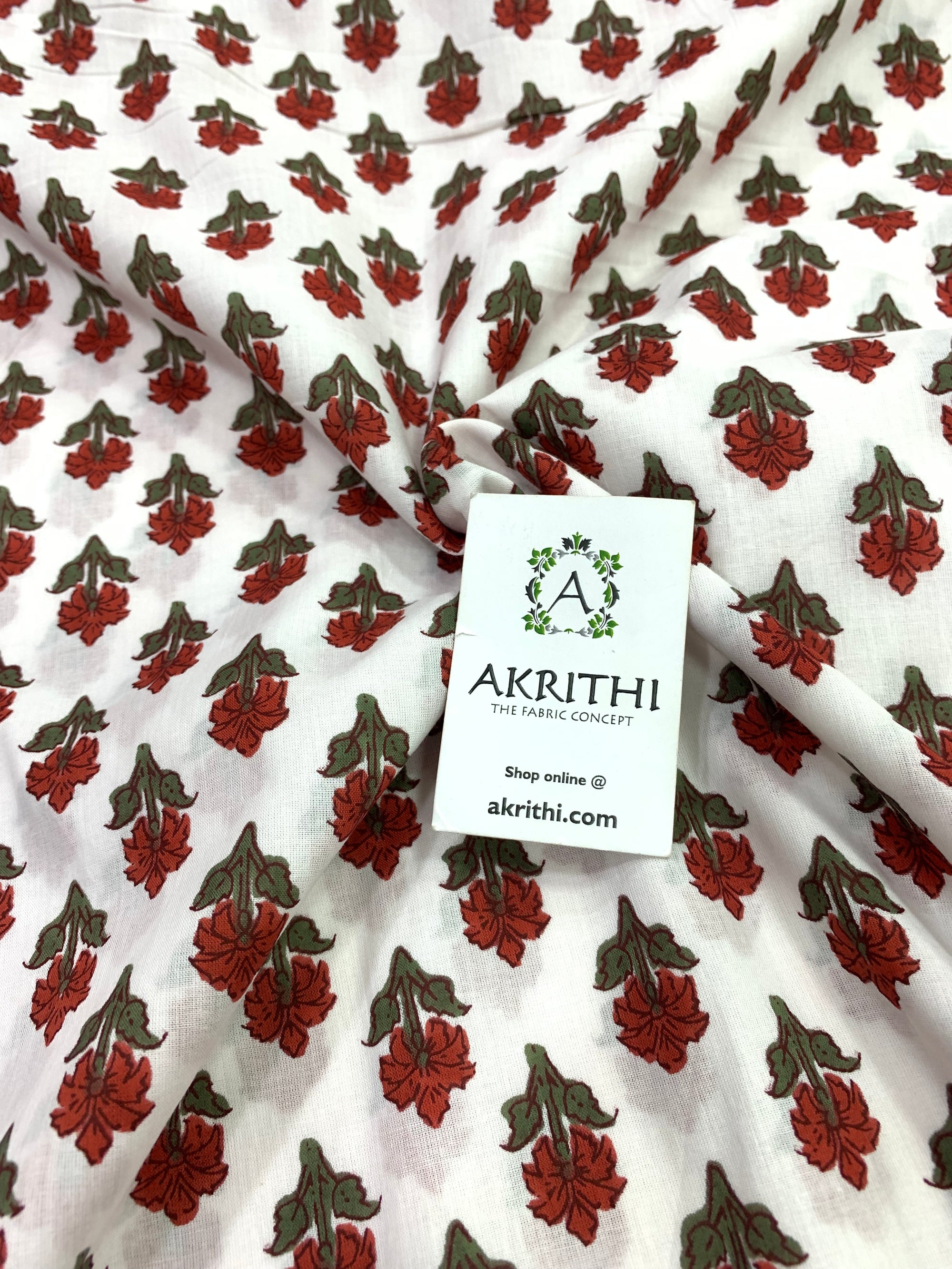 Printed pure cotton fabric
