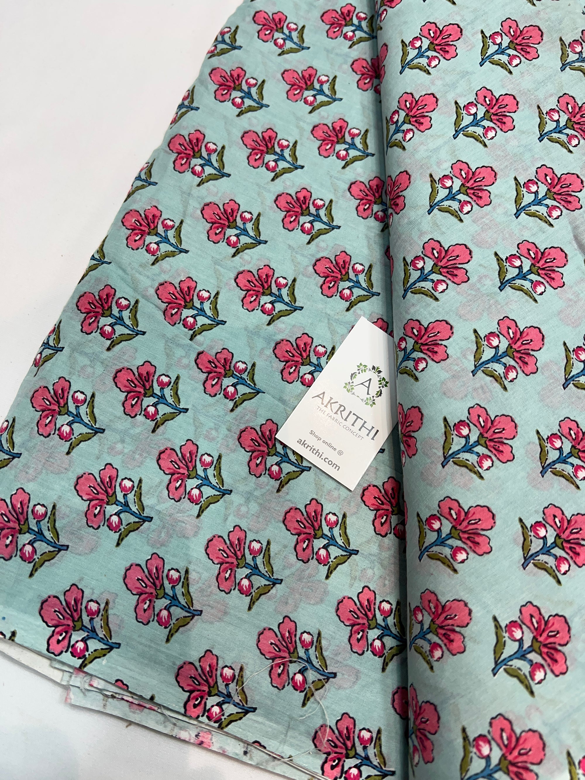Printed pure cotton fabric