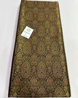 Handloom Banarasi brocade fabric with antique zari
