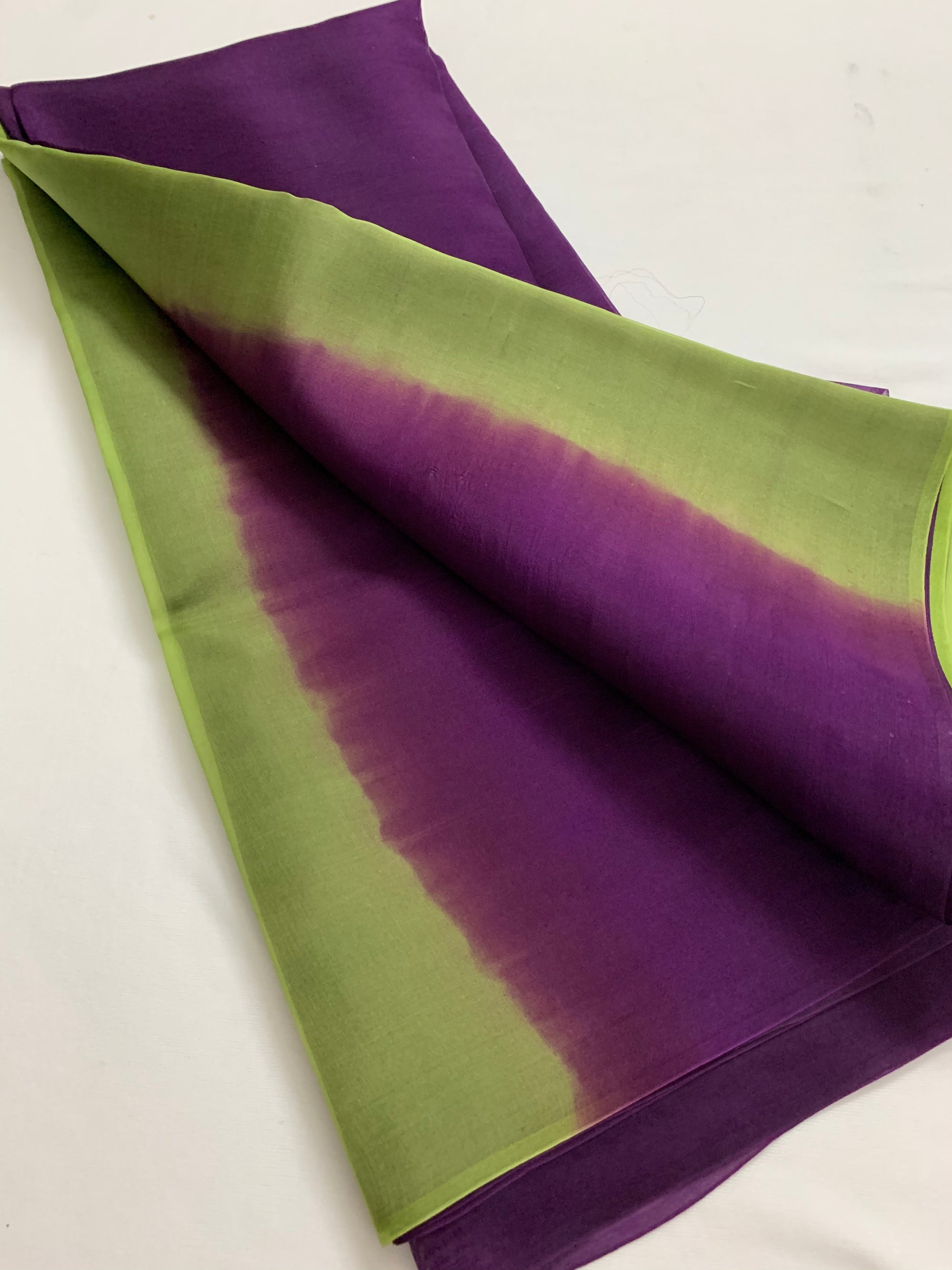 PURE SILK ORGANZA DOUBLE SHADED SAREE