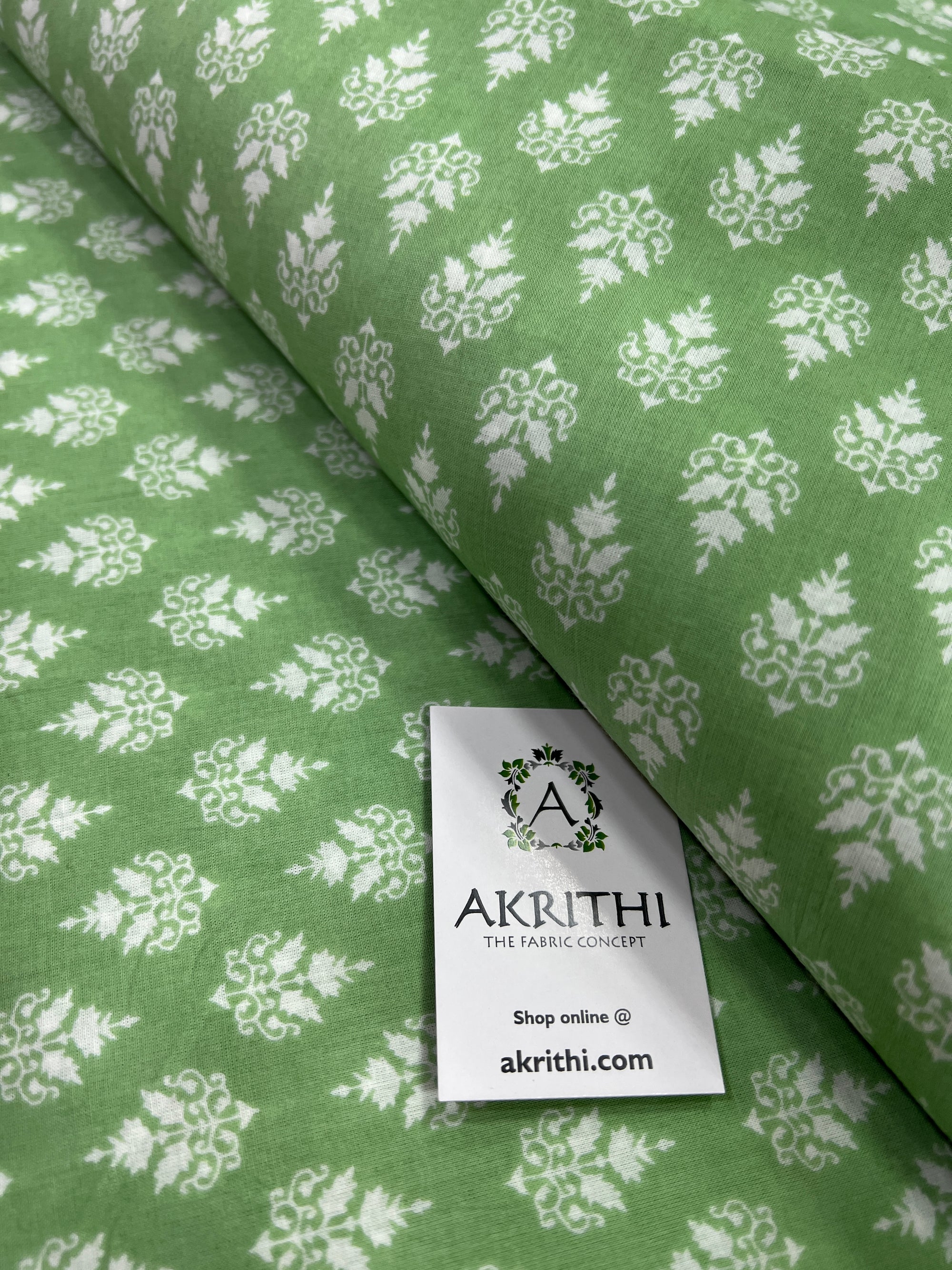 Printed pure cotton fabric