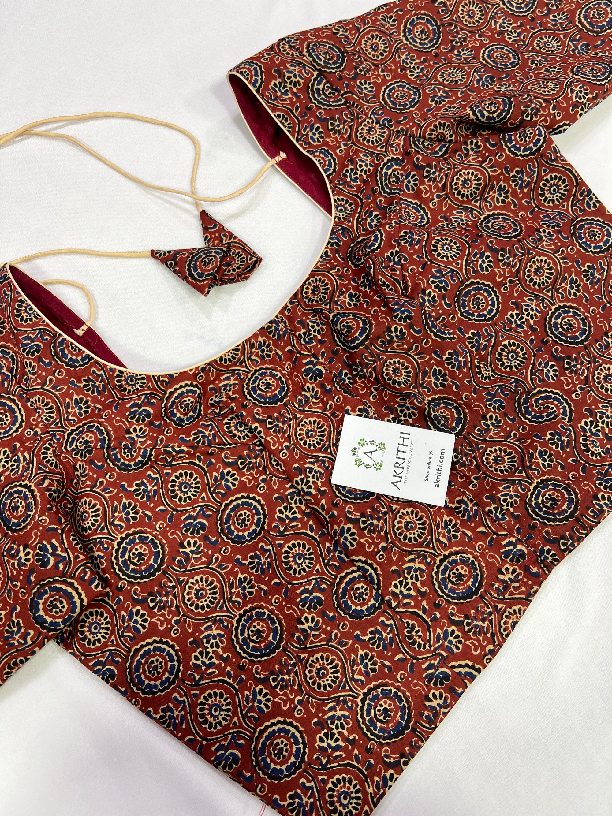 Cotton blouse with lining