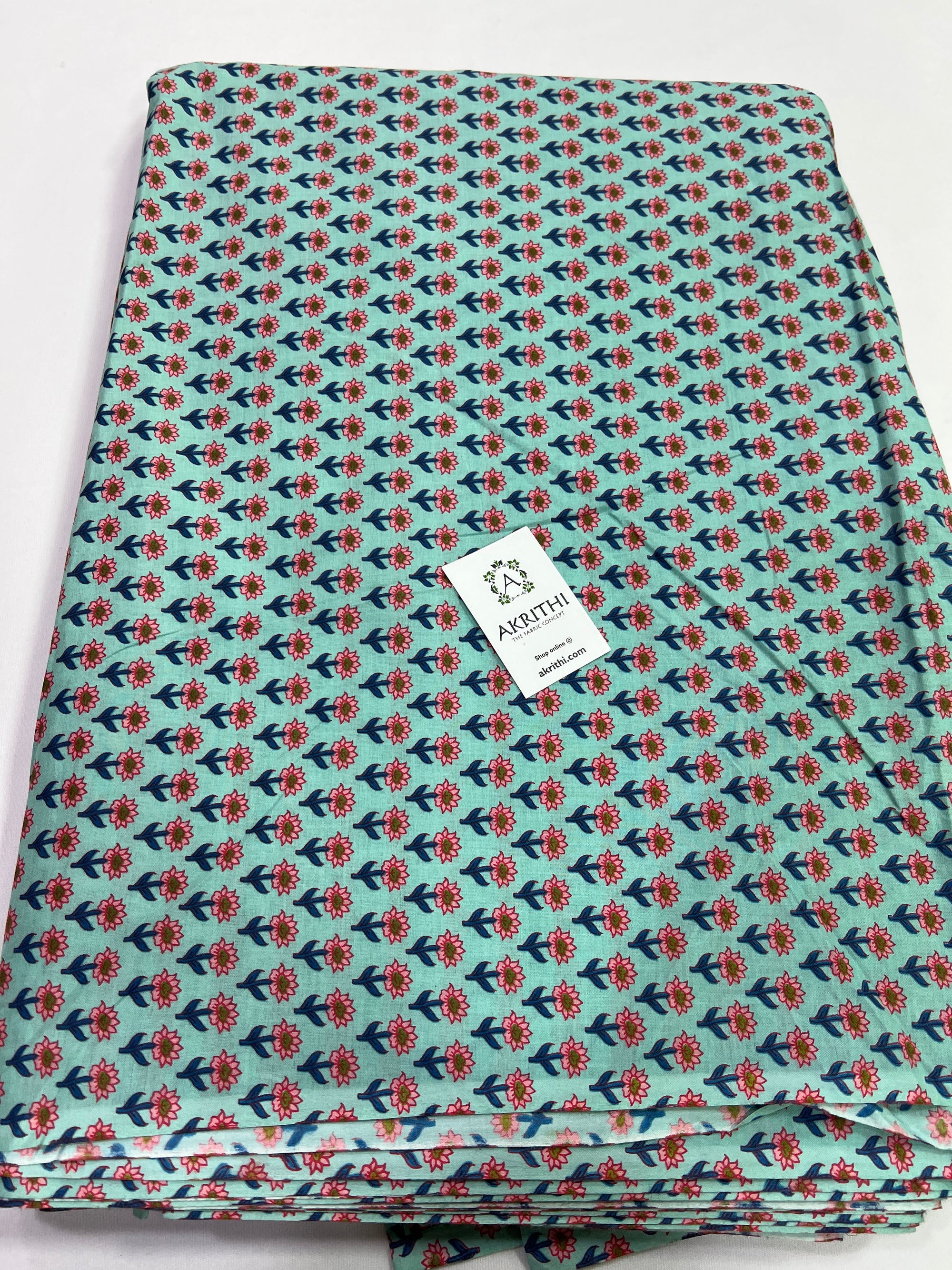 Printed pure cotton fabric
