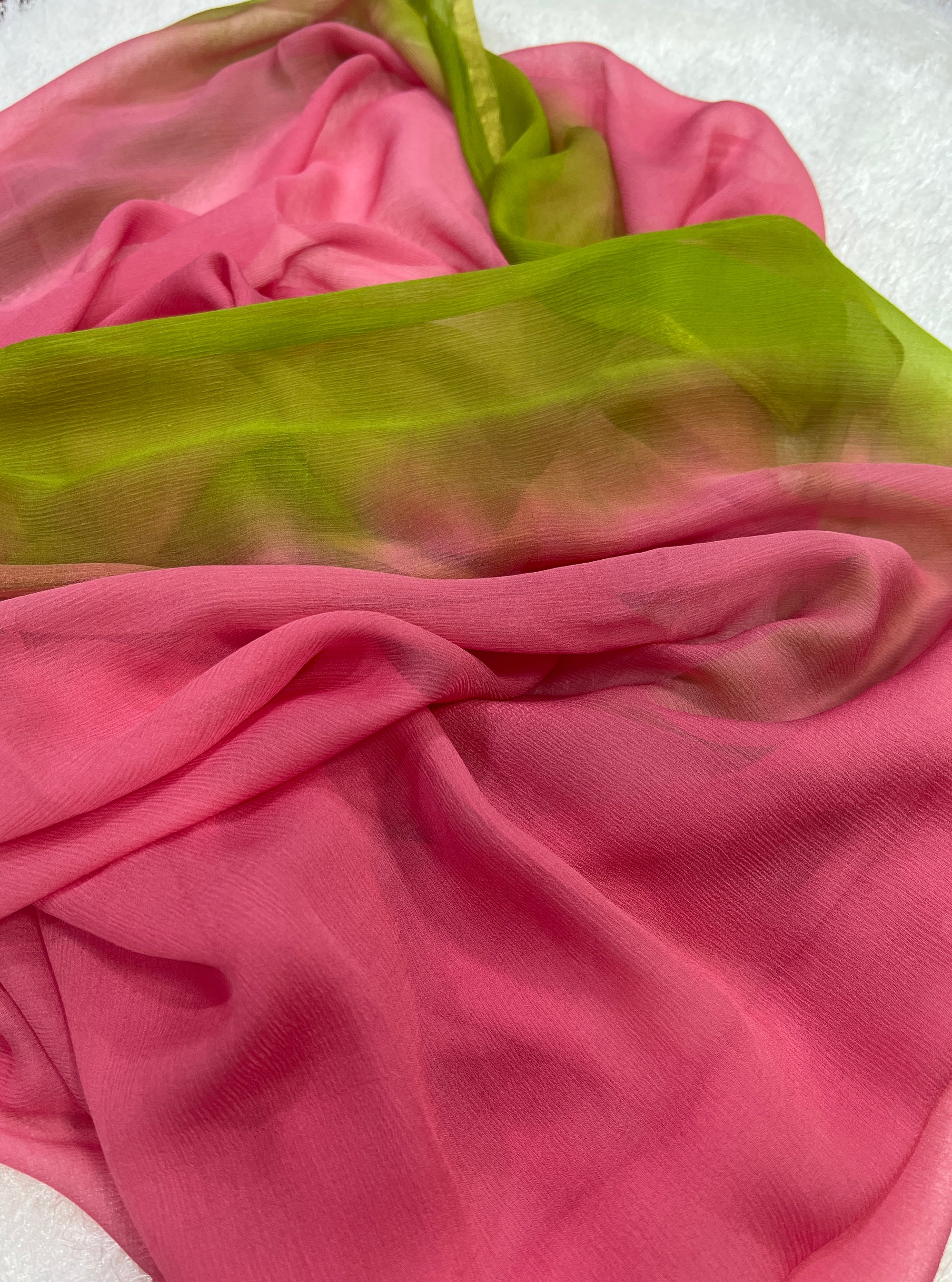 Pure silk chiffon dupatta