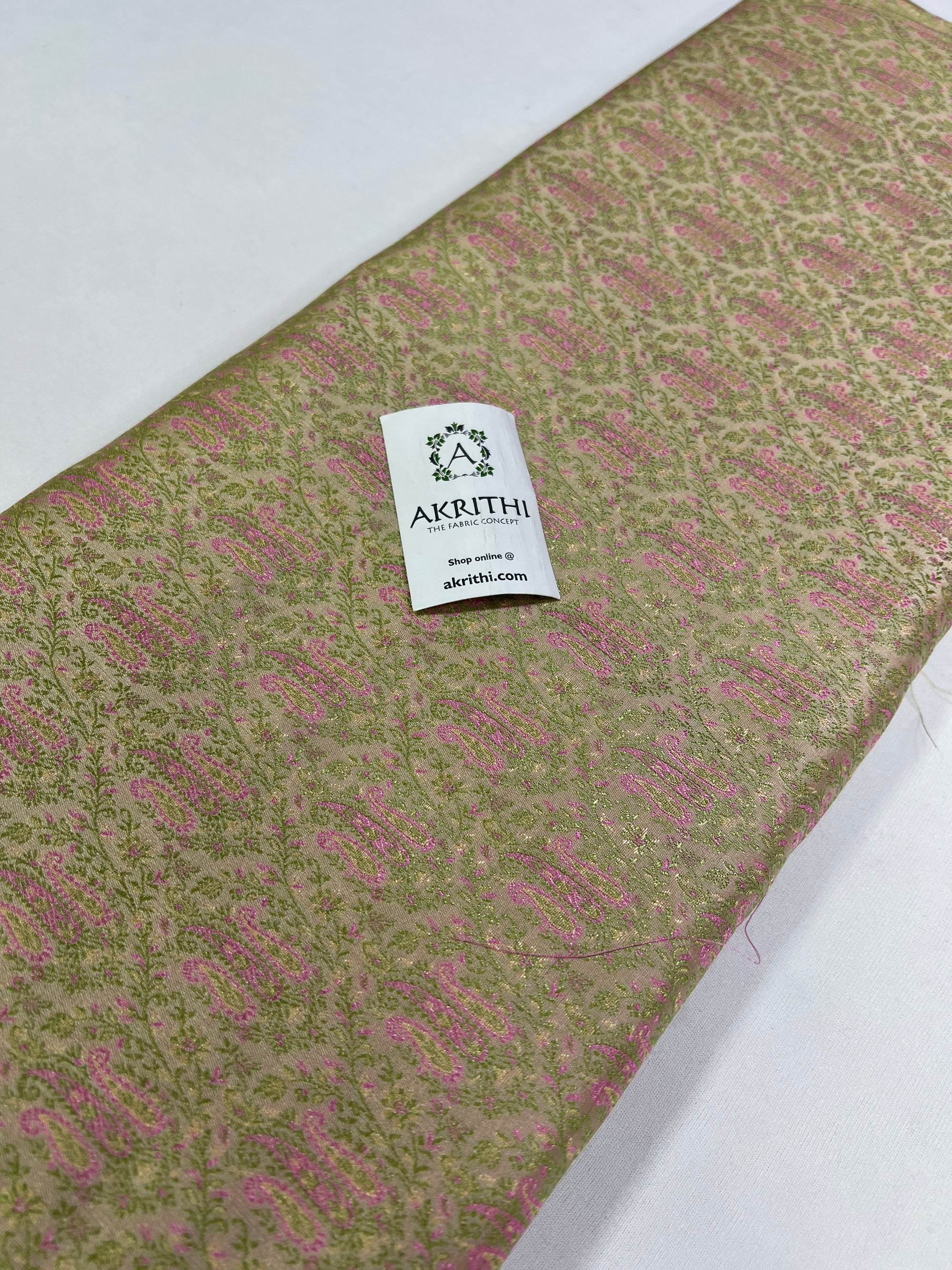 Handloom Banarasi brocade fabric
