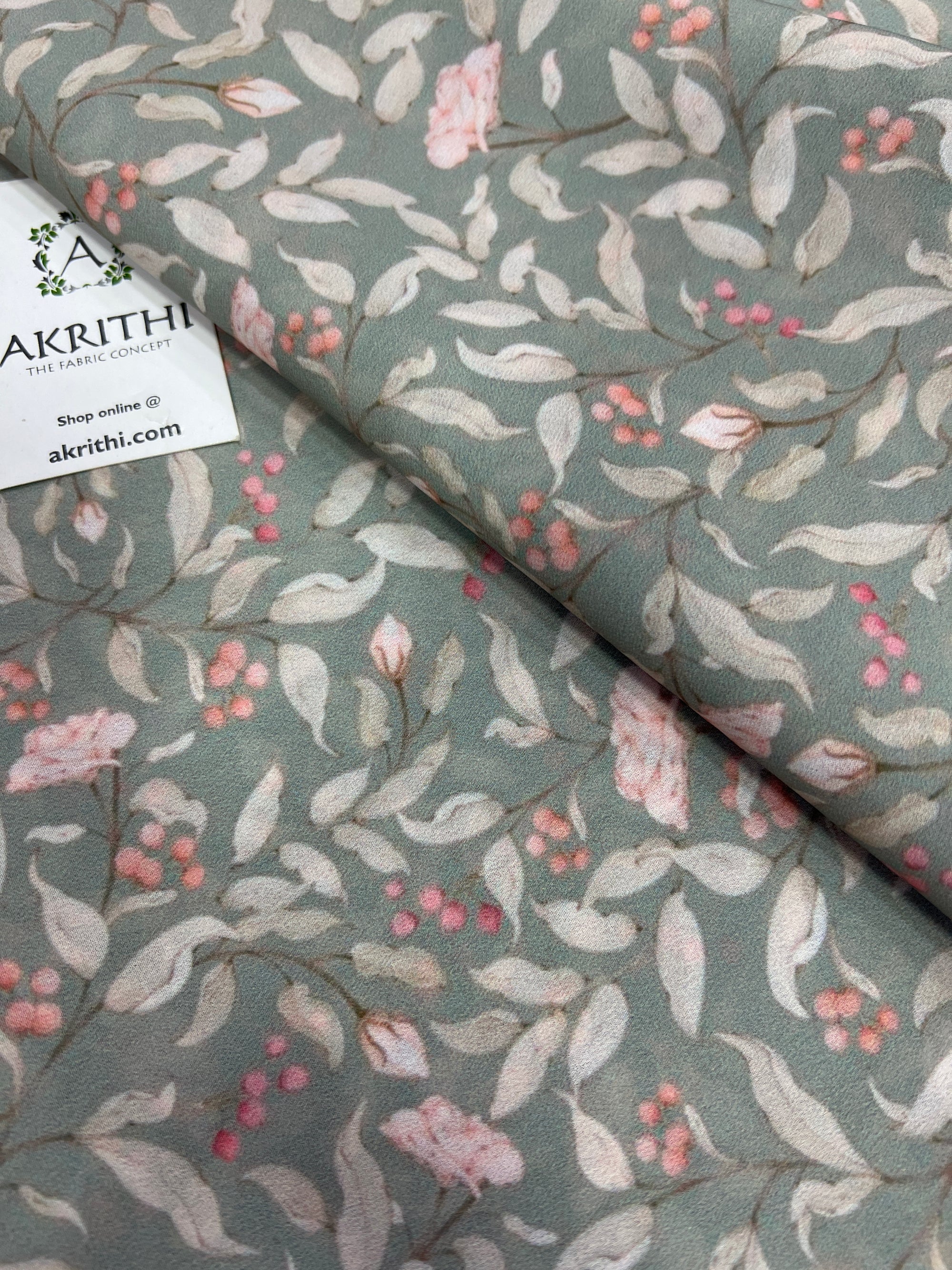 Digital printed georgette saree