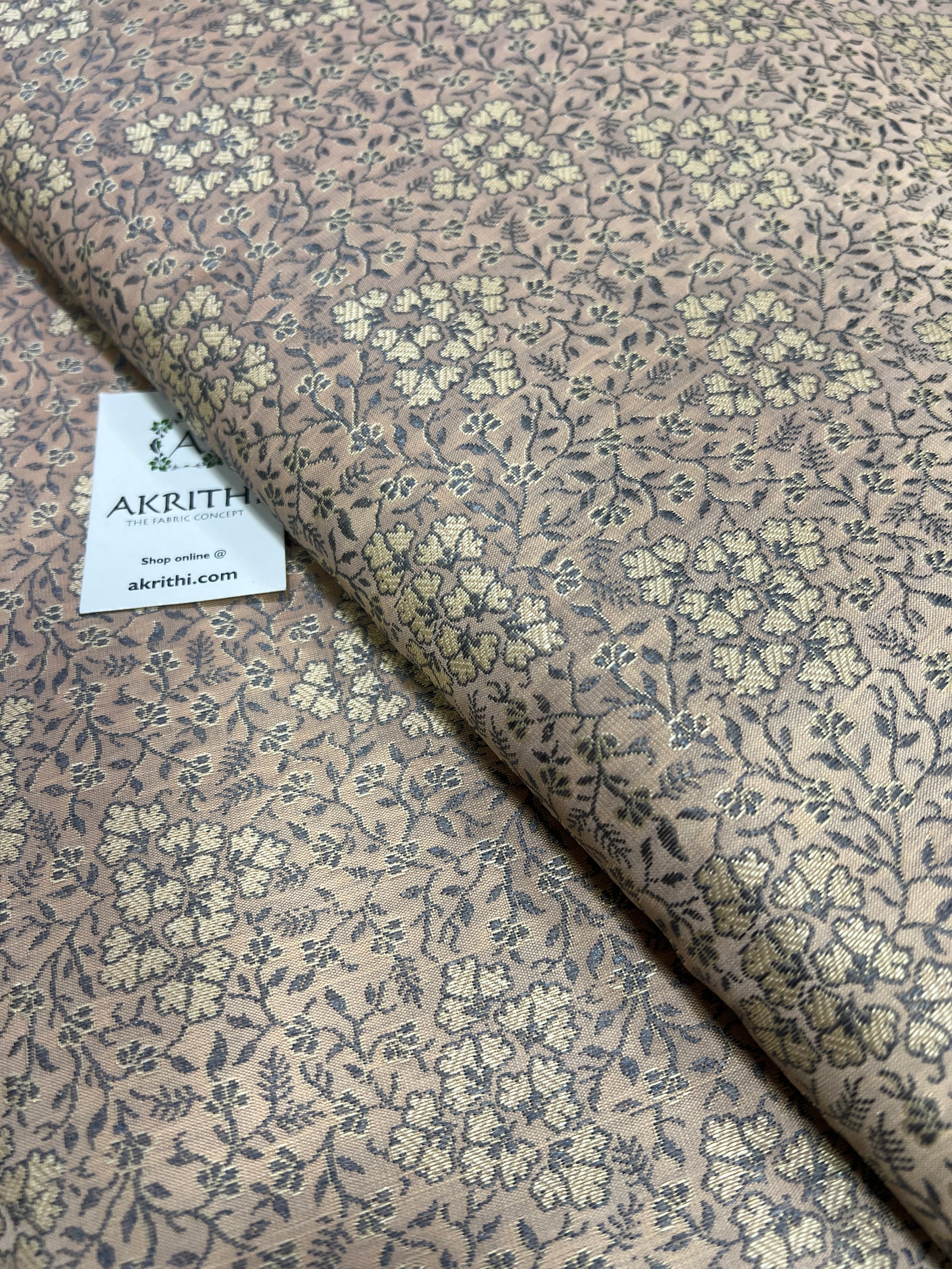 Banarasi brocade fabric without zari