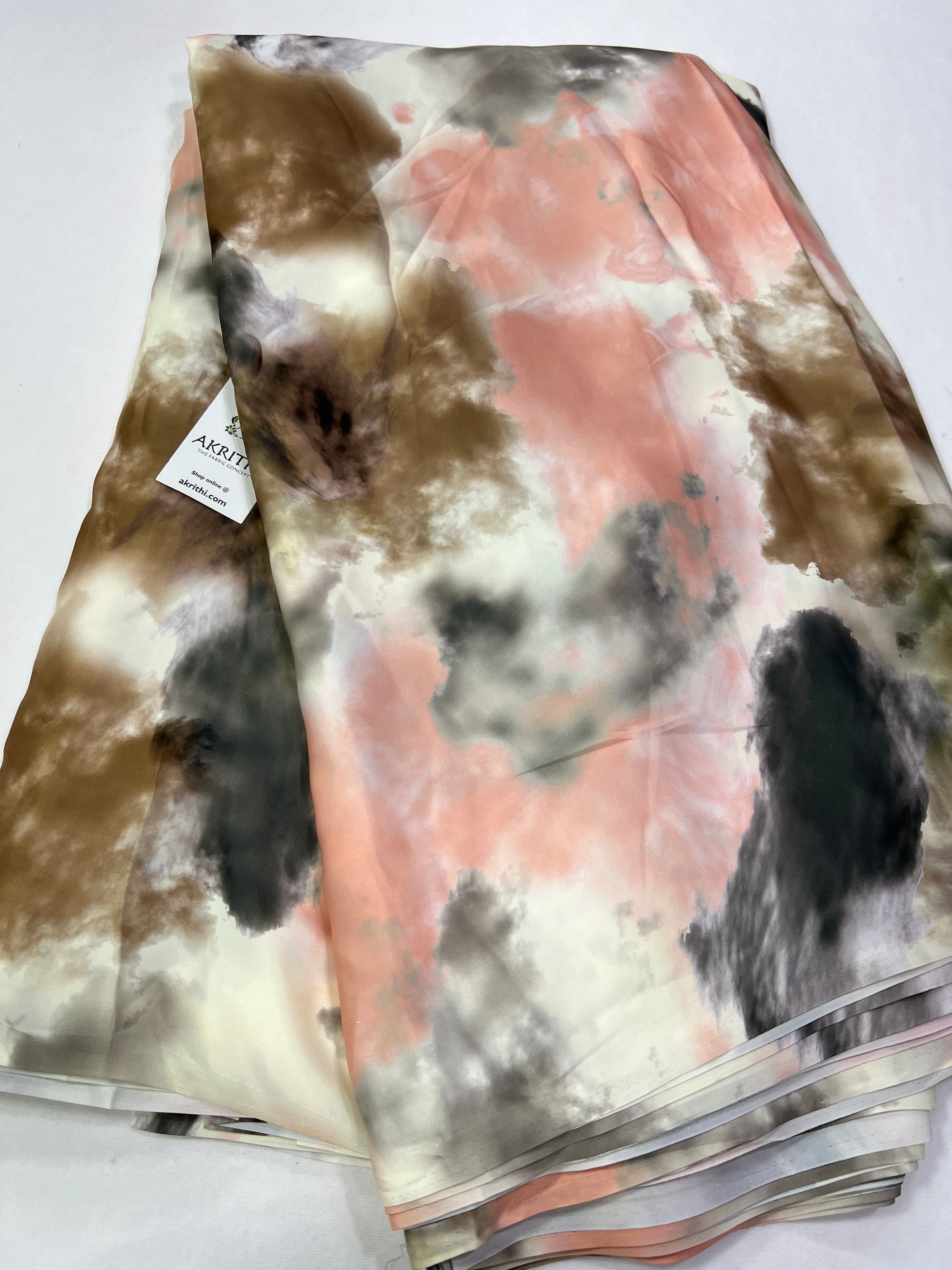 Digital printed modal satin fabric