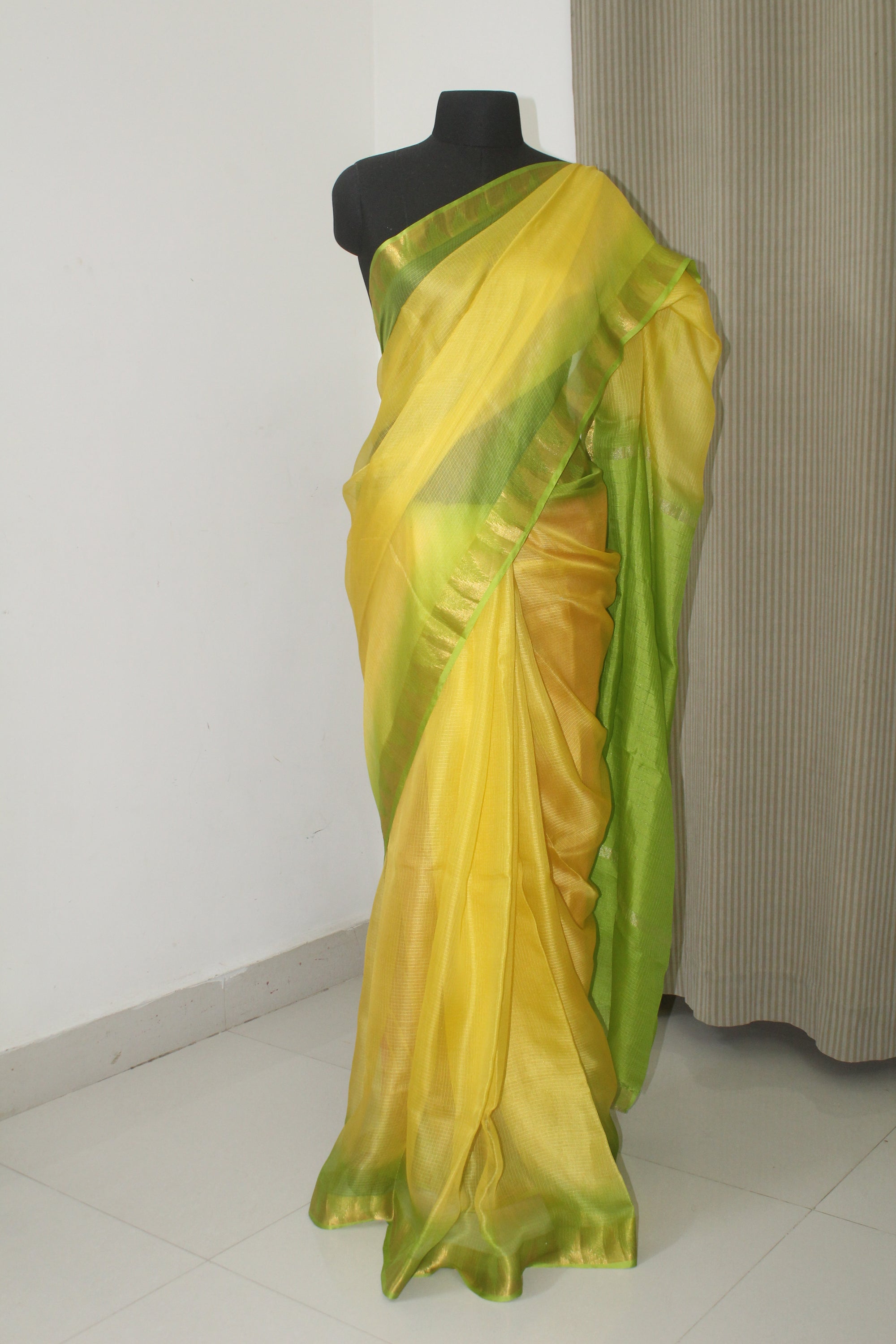 Pure kota silk saree with temple border